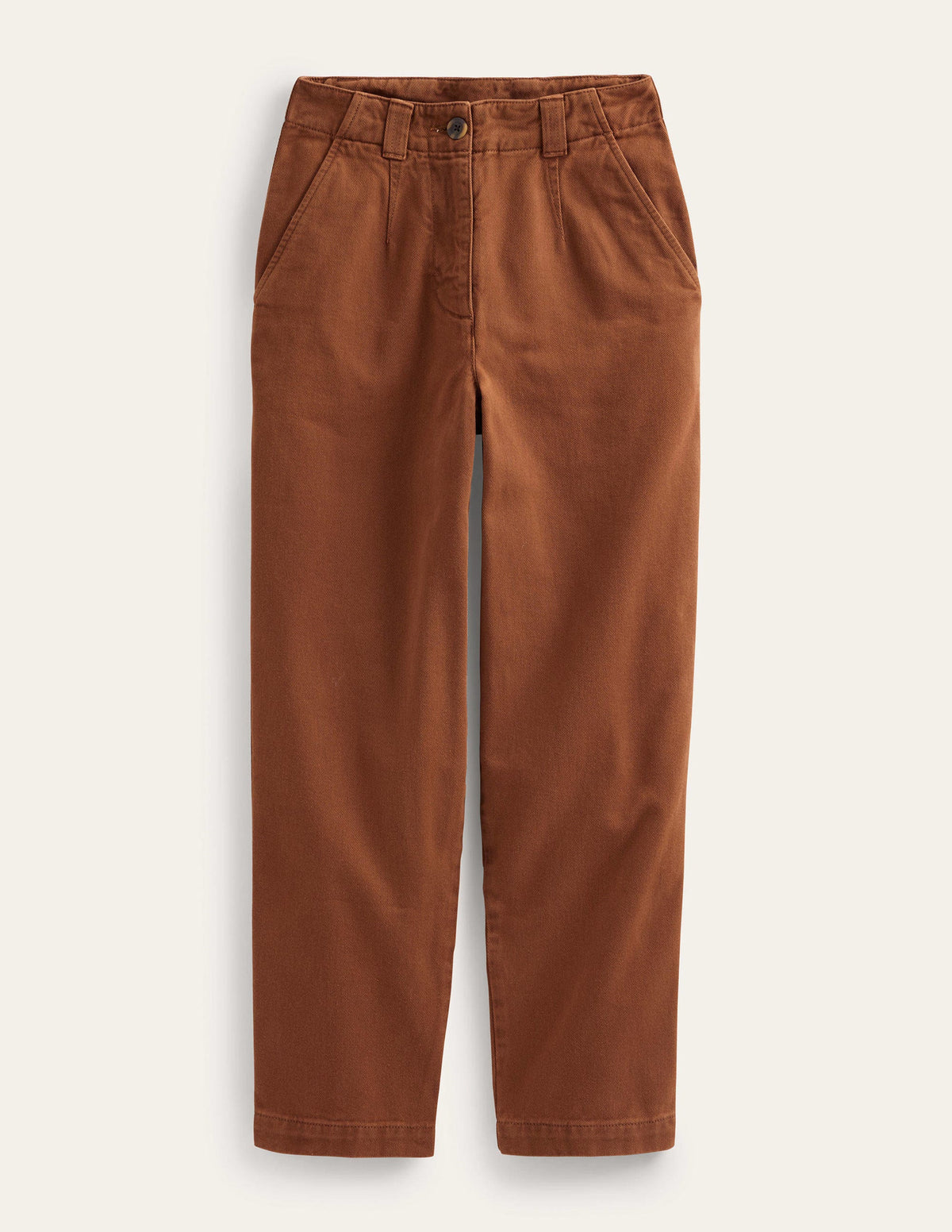 Casual Cotton Pants-Cognac - Image 2