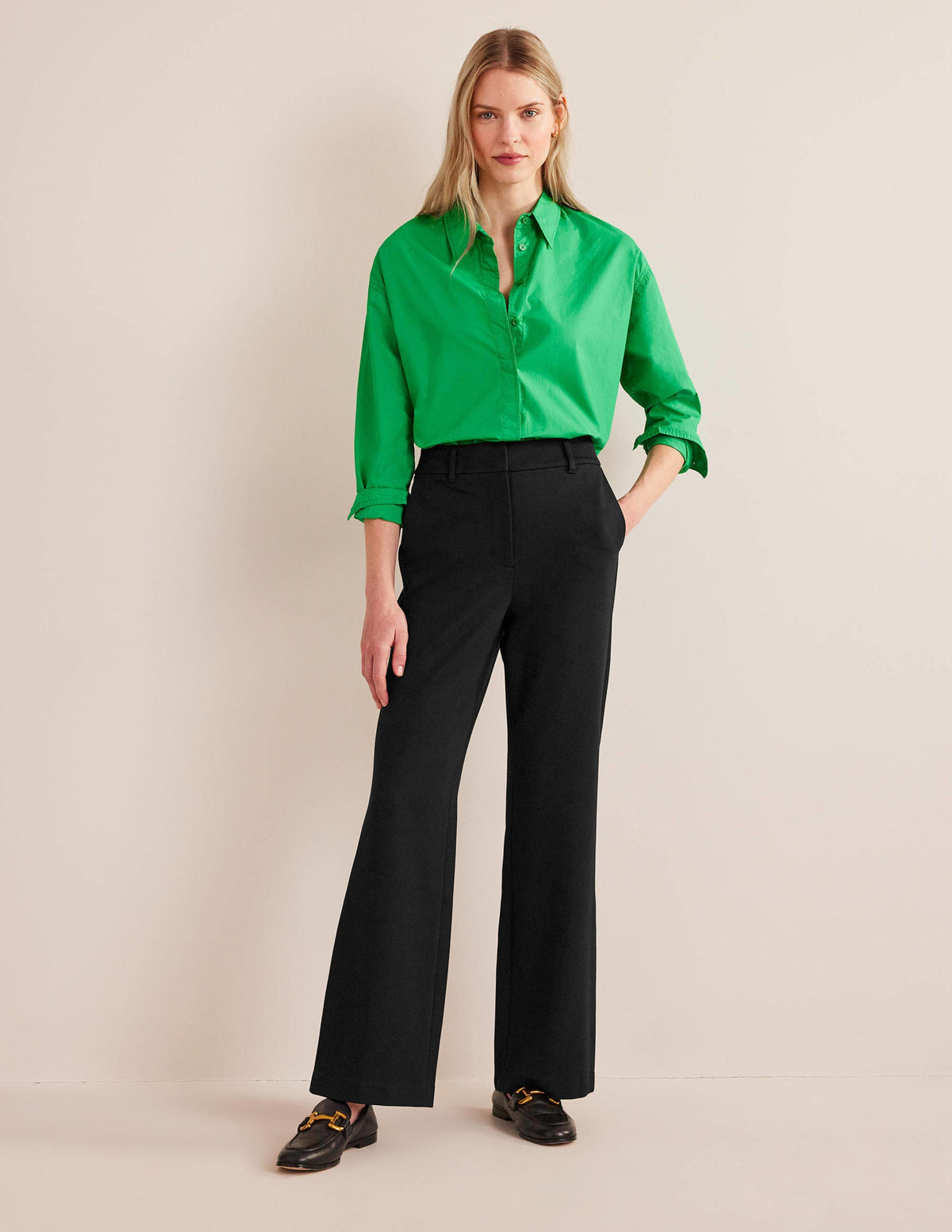 Hampshire Flared Pants-Black - Image 1
