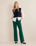 Hampshire Flared Pants-Emerald Night