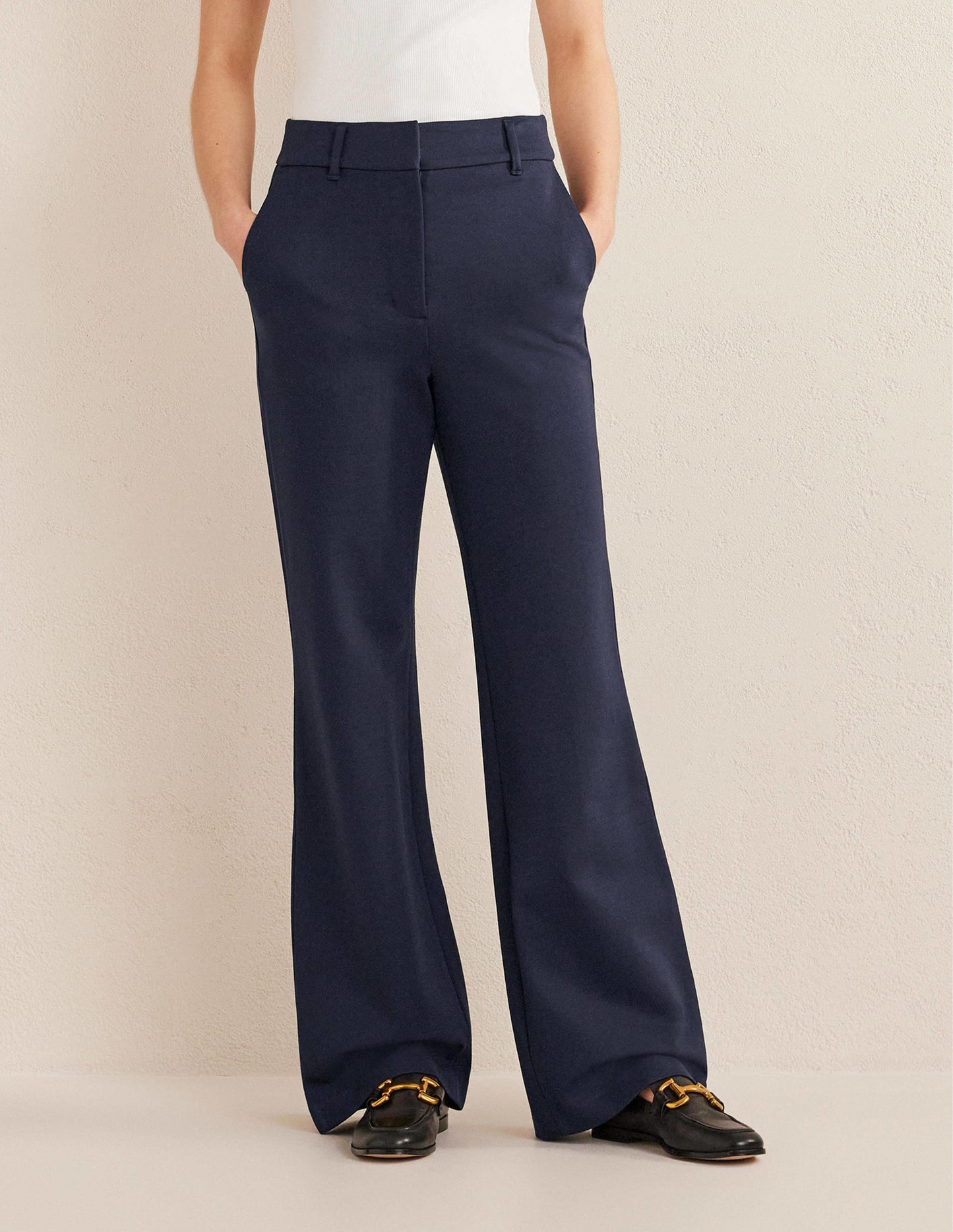 Hampshire Flared Pants-Navy