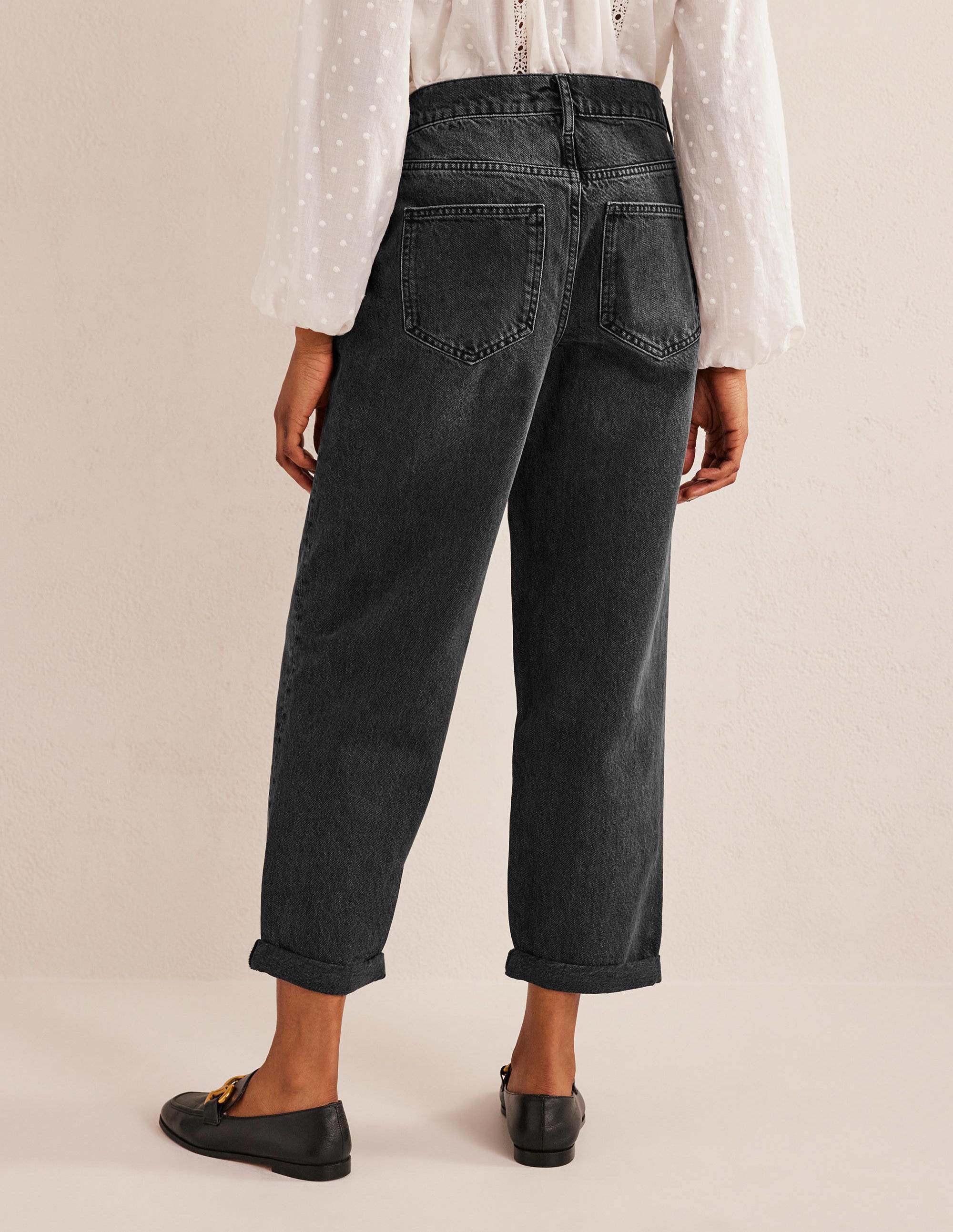 Boyfriend Jeans-Black - Image 3