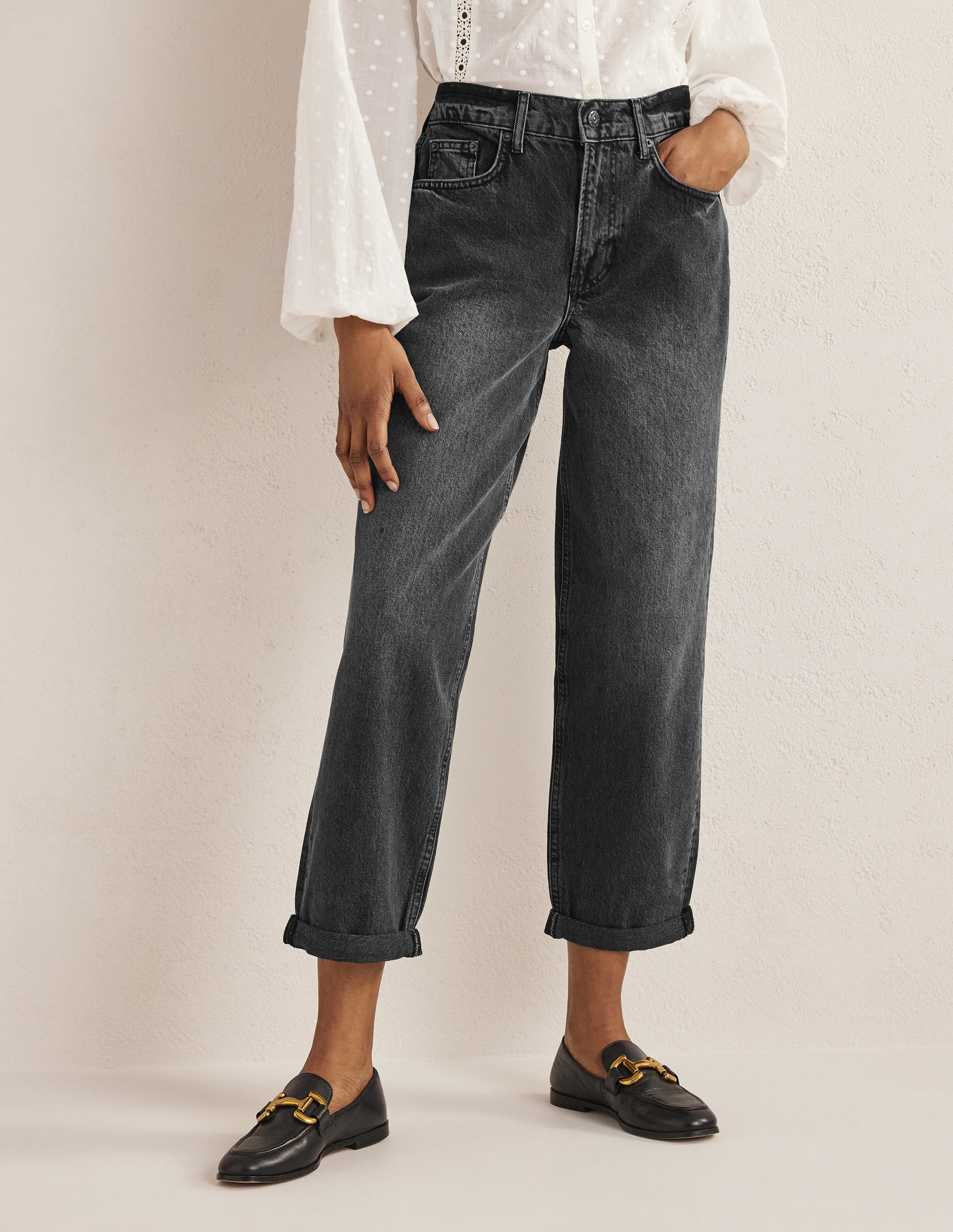 Boyfriend Jeans-Black - Image 4