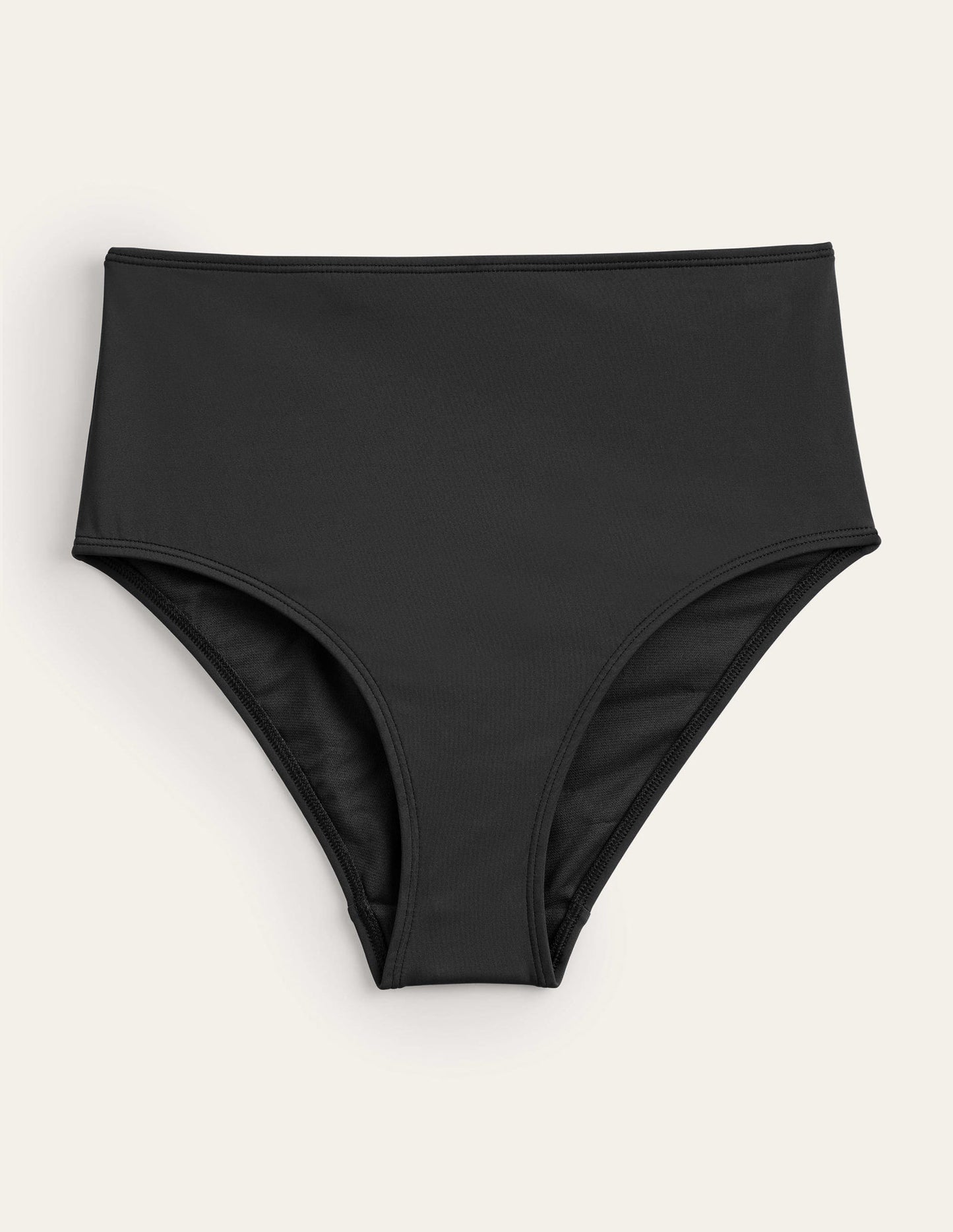 High Waisted Bikini Bottoms-Black