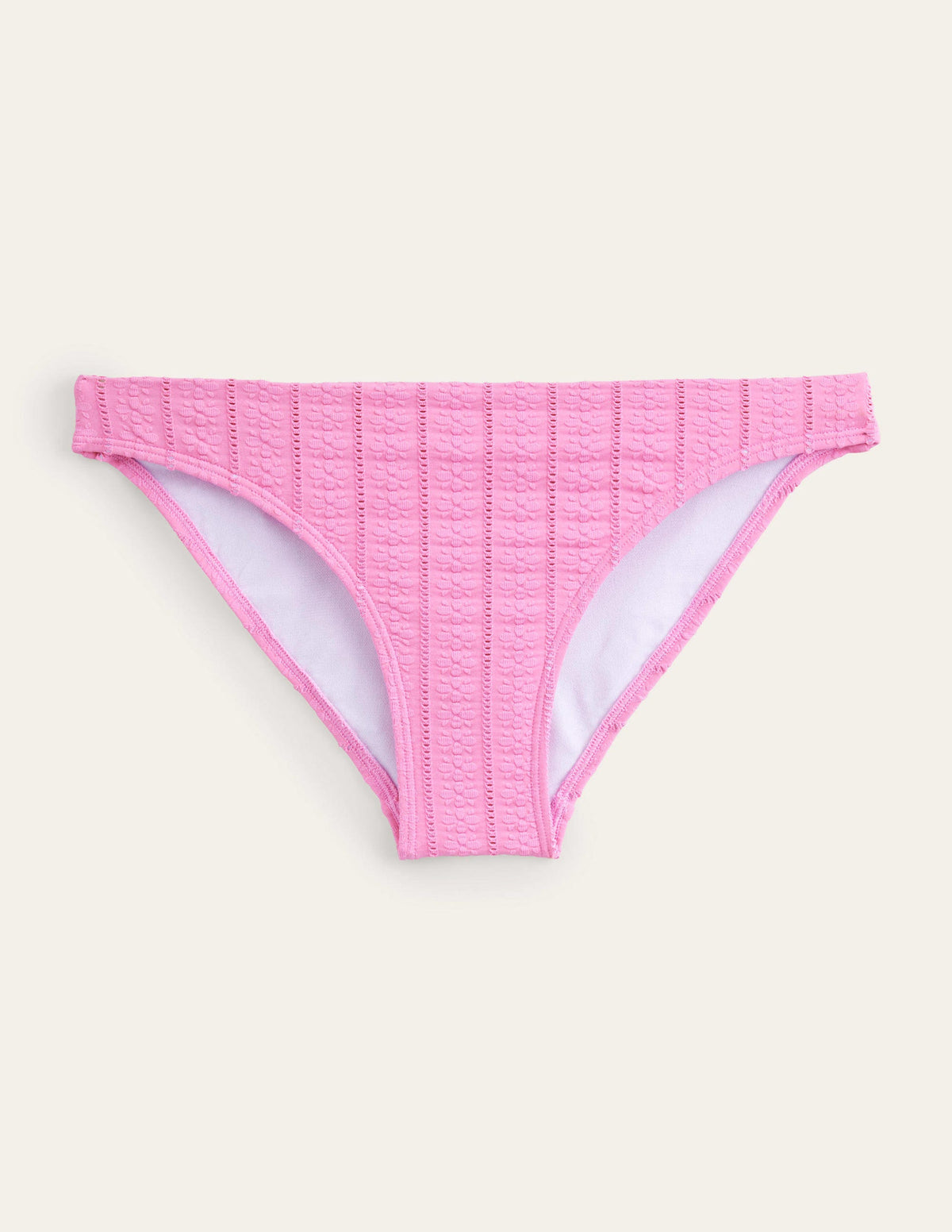Classic Bikini Bottoms-Candy Floss Pink Texture-5