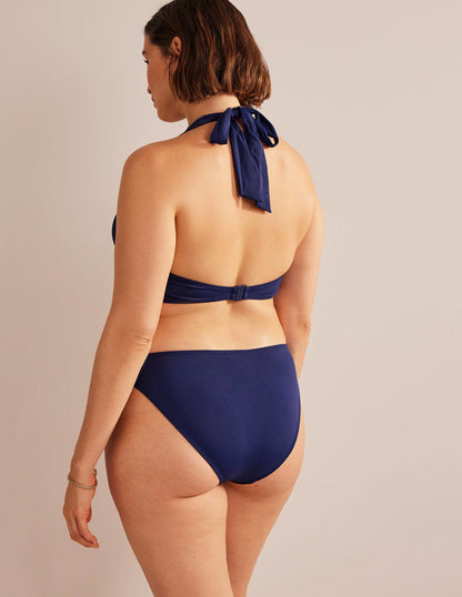 Levanzo Halter Bikini Top-French Navy