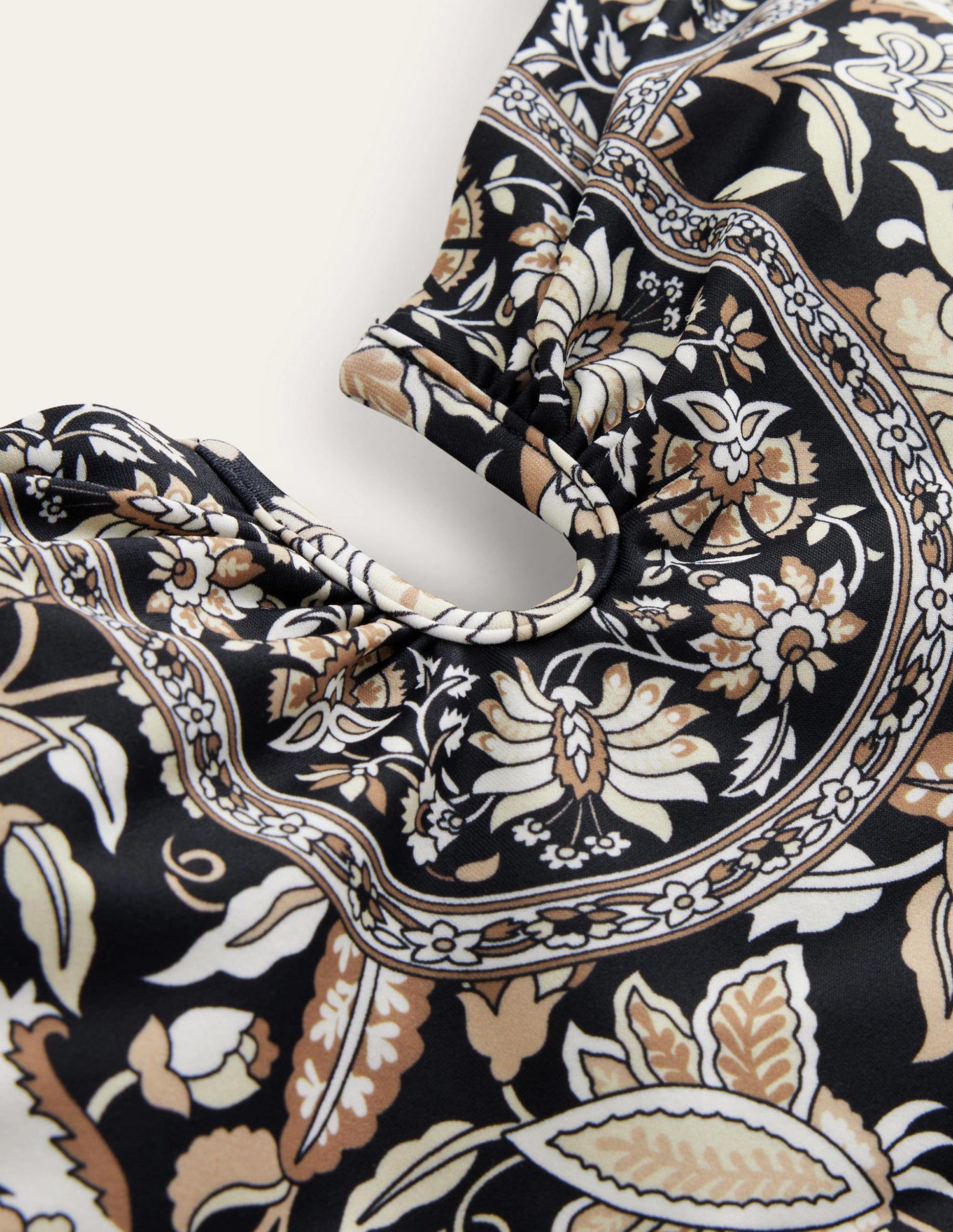 U bar Swimsuit-Nero, Paisley Vine-6