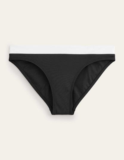 Ithaca Panel Bikini Bottoms-Black Colourblock