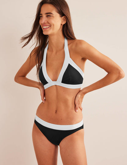 Ithaca Panel Bikini Bottoms-Black Colourblock