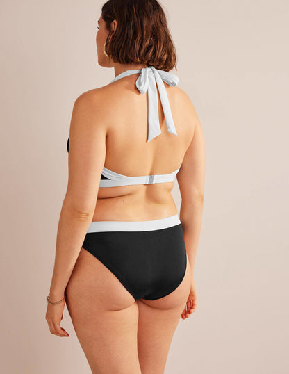 Ithaca Panel Bikini Bottoms-Black Colourblock