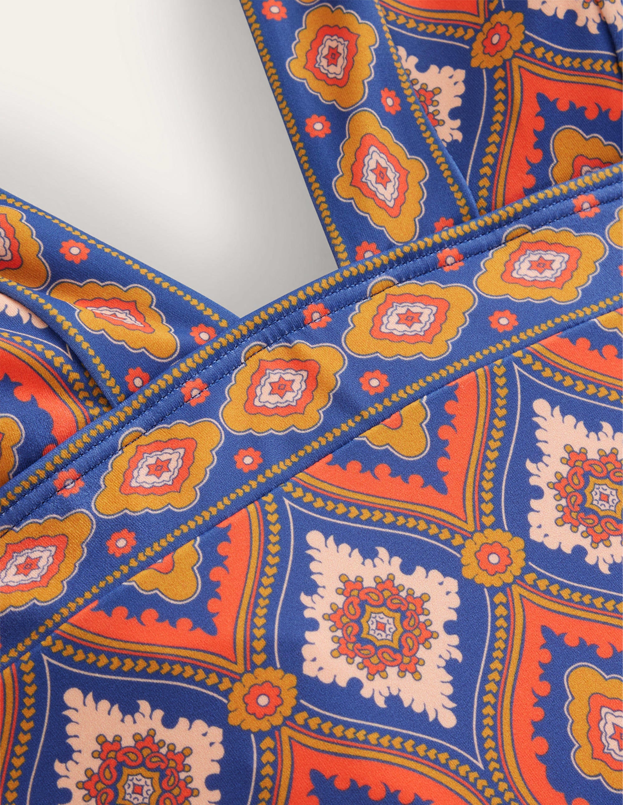 Ithaca Halter Swimsuit-Vermillion, Exotic Diamond - Image 6