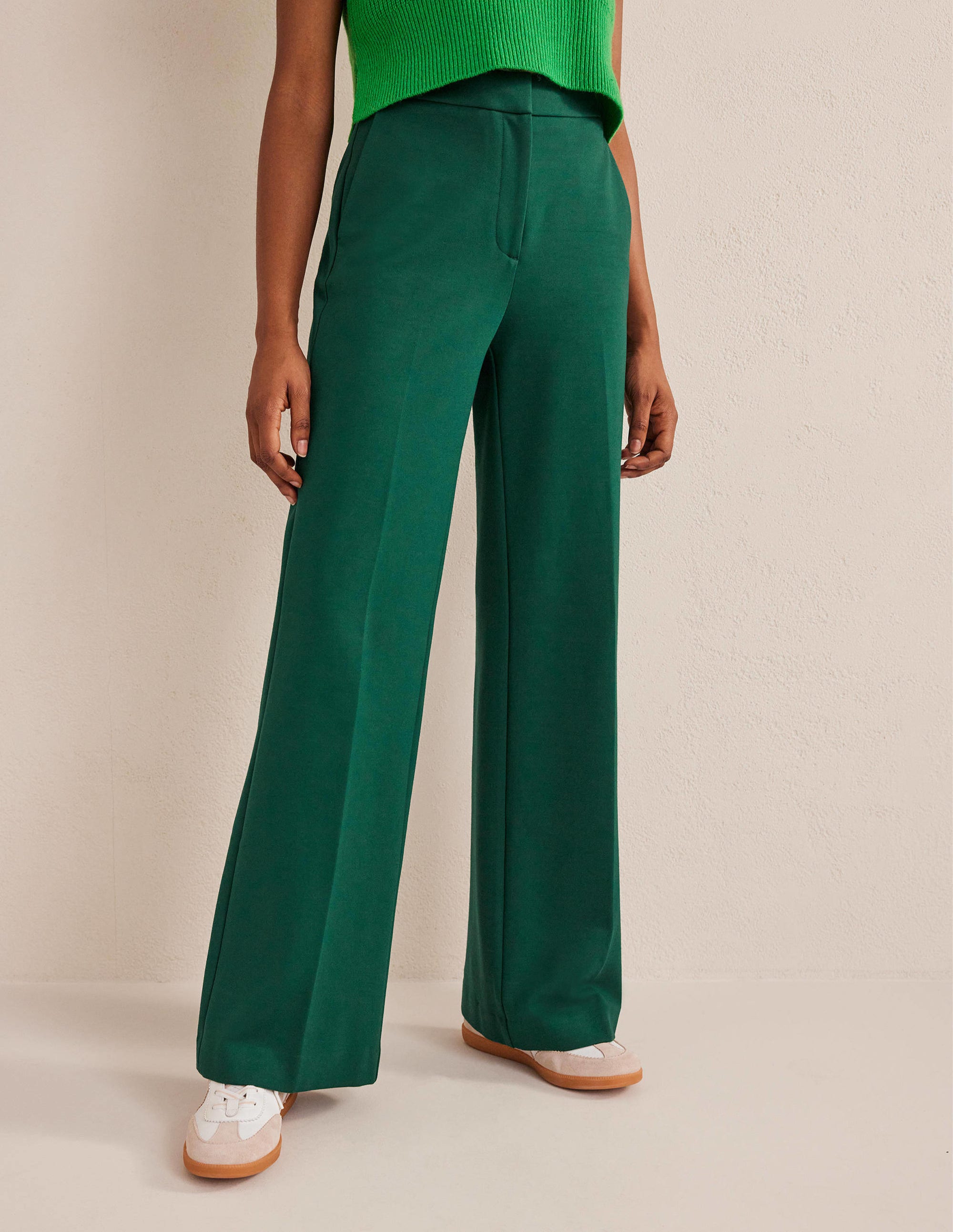 Westbourne Ponte Pants-Emerald Night - Image 5