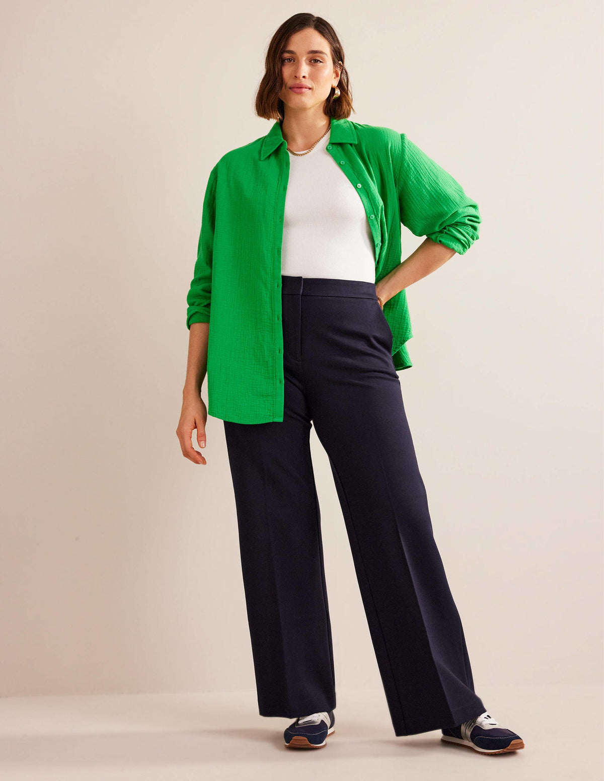 Westbourne Ponte Pants-Navy - Image 5