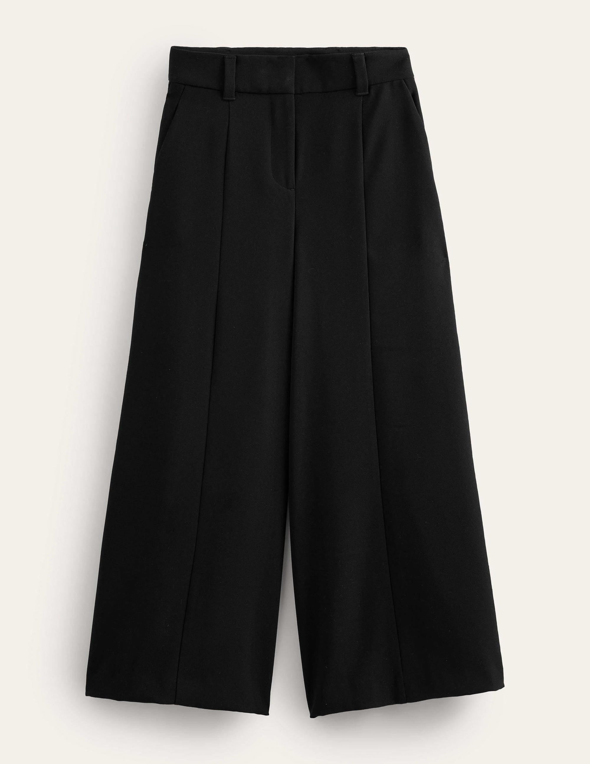 Fluid Wide Leg Culottes-Black - Image 5