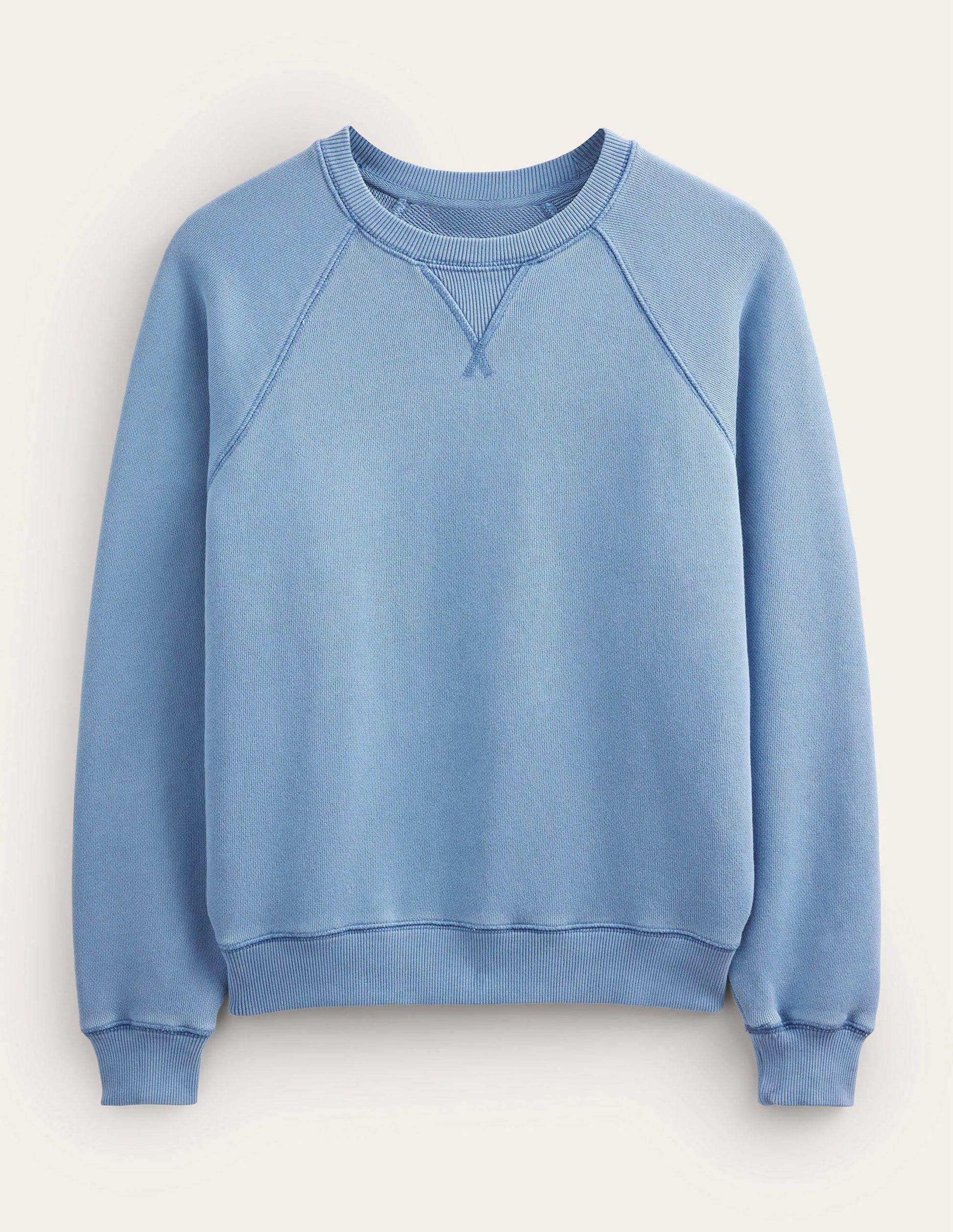 Relaxed Raglan Sweatshirt-Captains Blue-2
