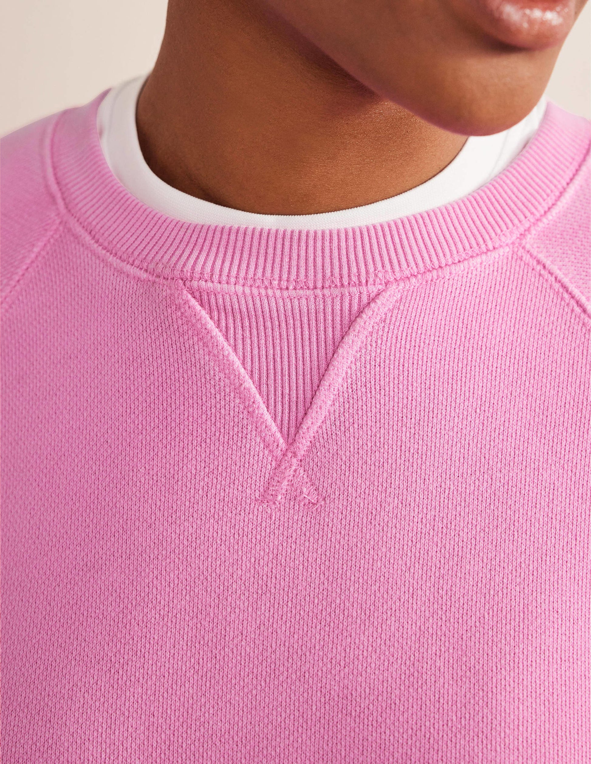 Relaxed Raglan Sweatshirt-Wild Orchid-2