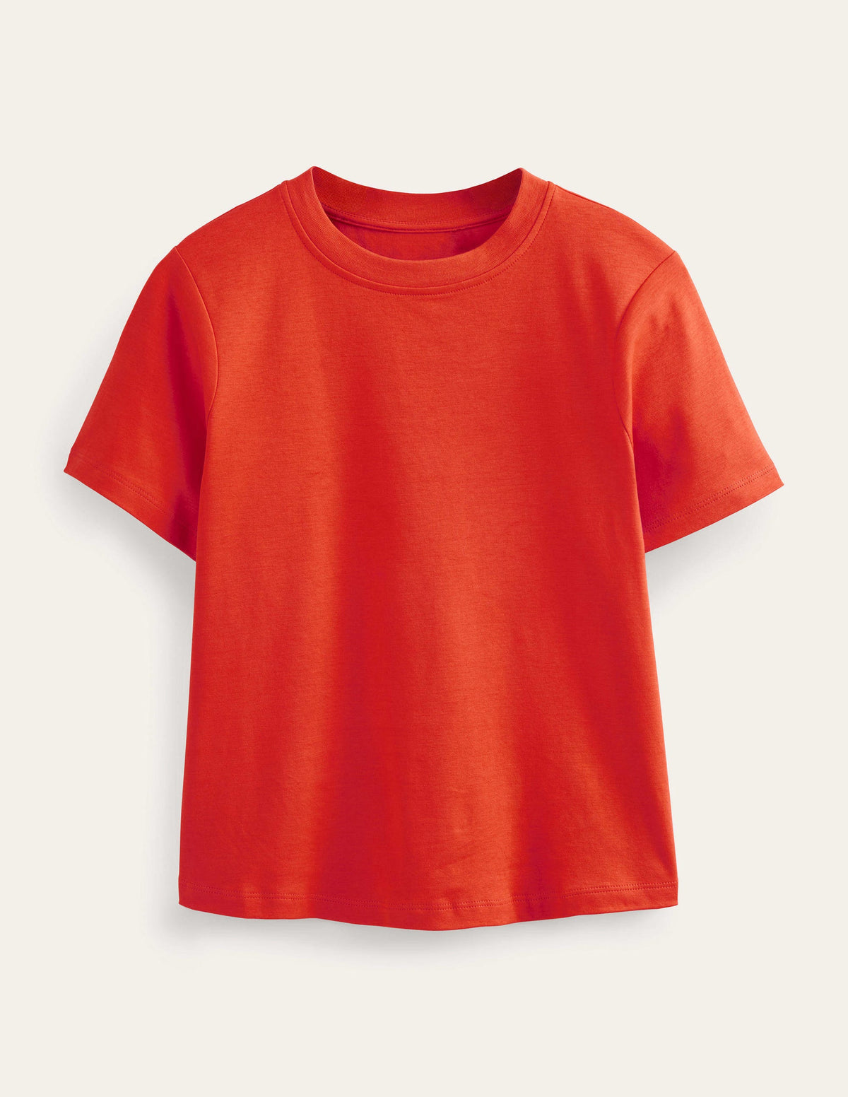 Cotton Crew Neck T-Shirt-Strawberry Tart - Image 6