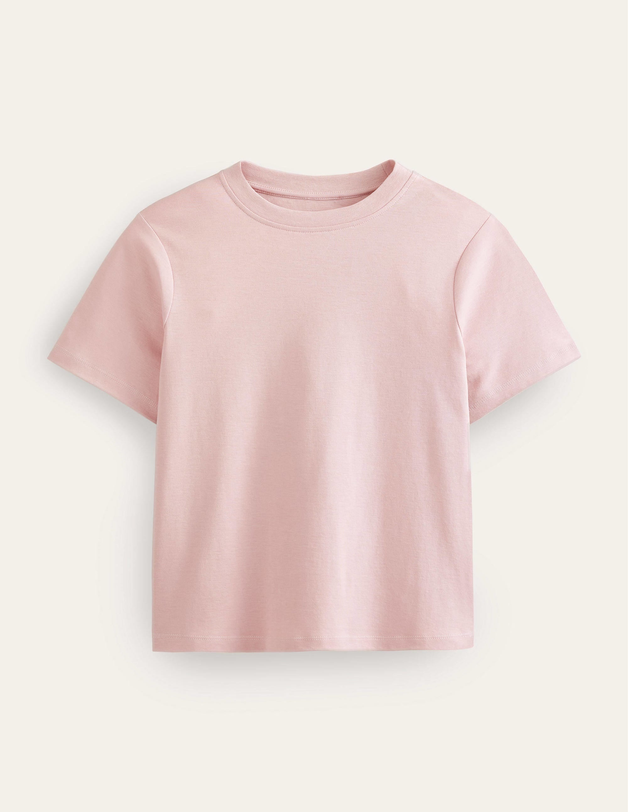 Cropped Cotton T-Shirt-Milkshake - Image 6