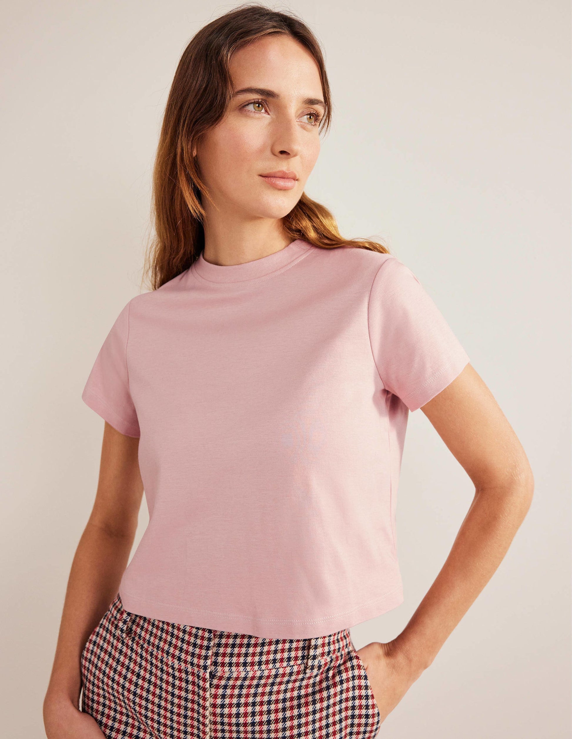 Cropped Cotton T-Shirt-Milkshake-4