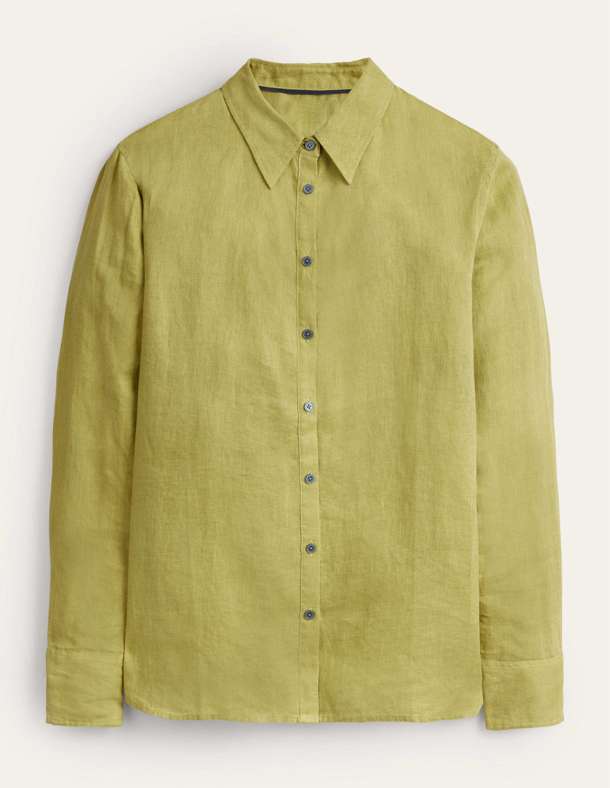New Linen Shirt-Golden Lime-5