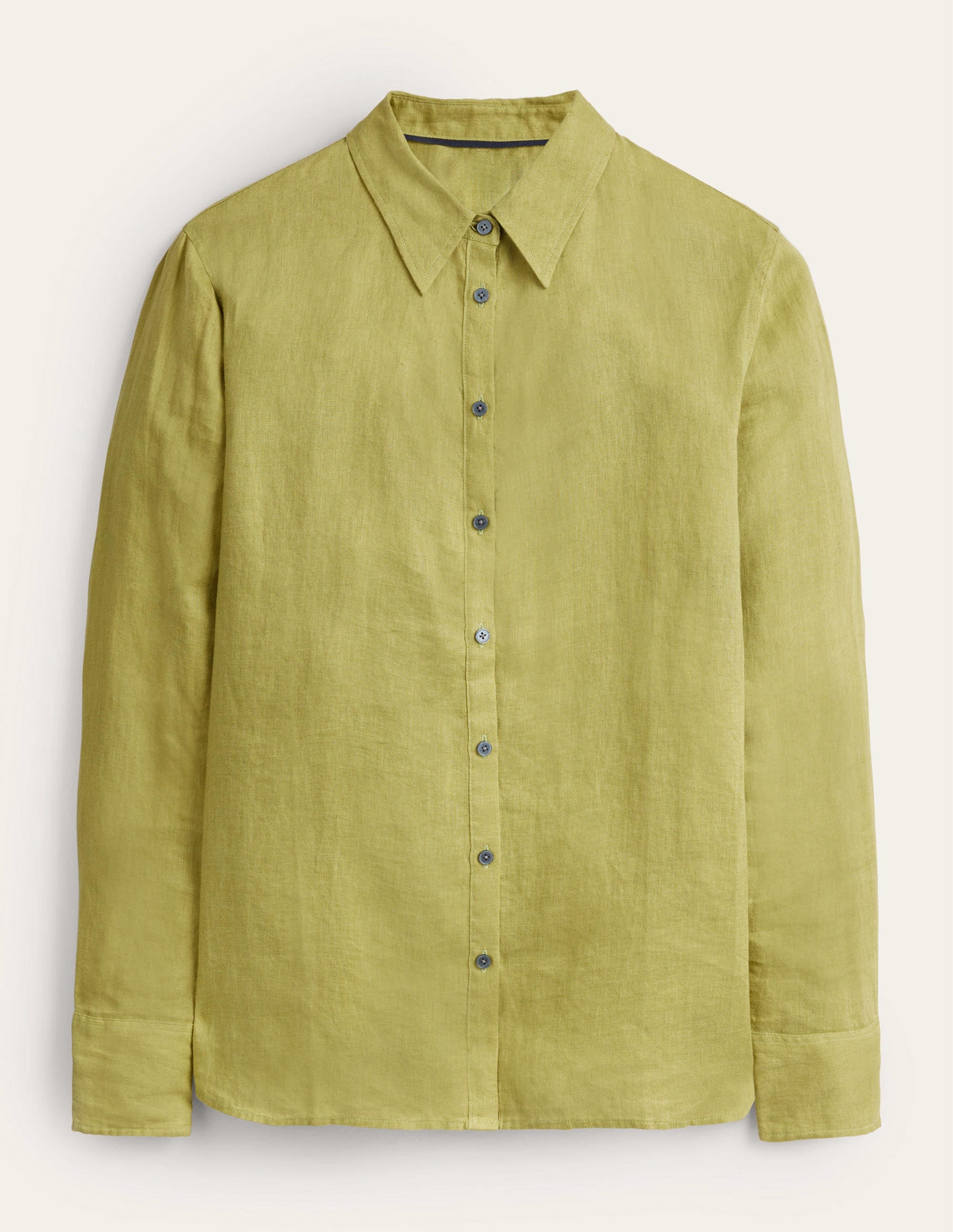 New Linen Shirt-Golden Lime - Image 5
