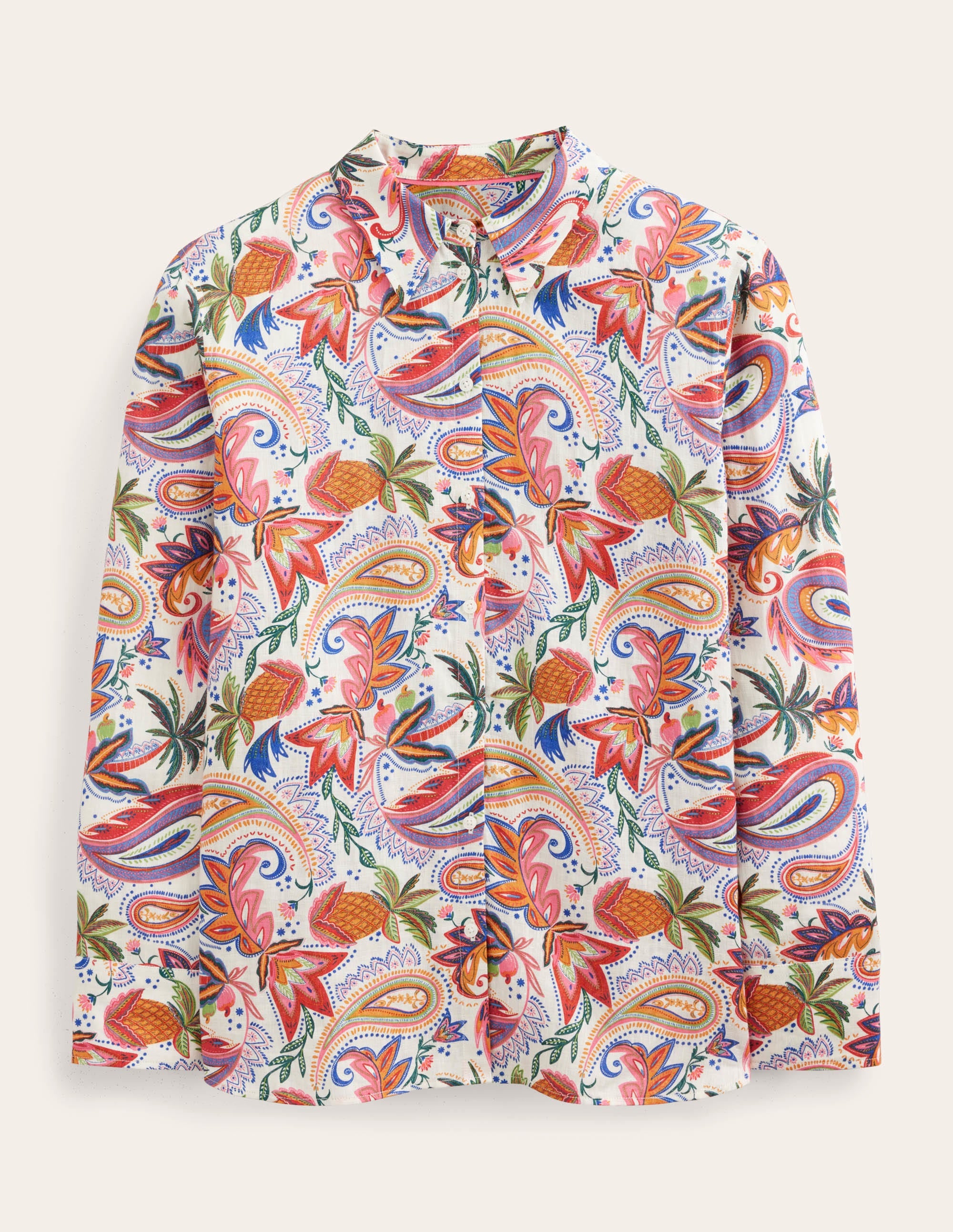 New Linen Shirt-Multi, Paradise Paisley - Image 5