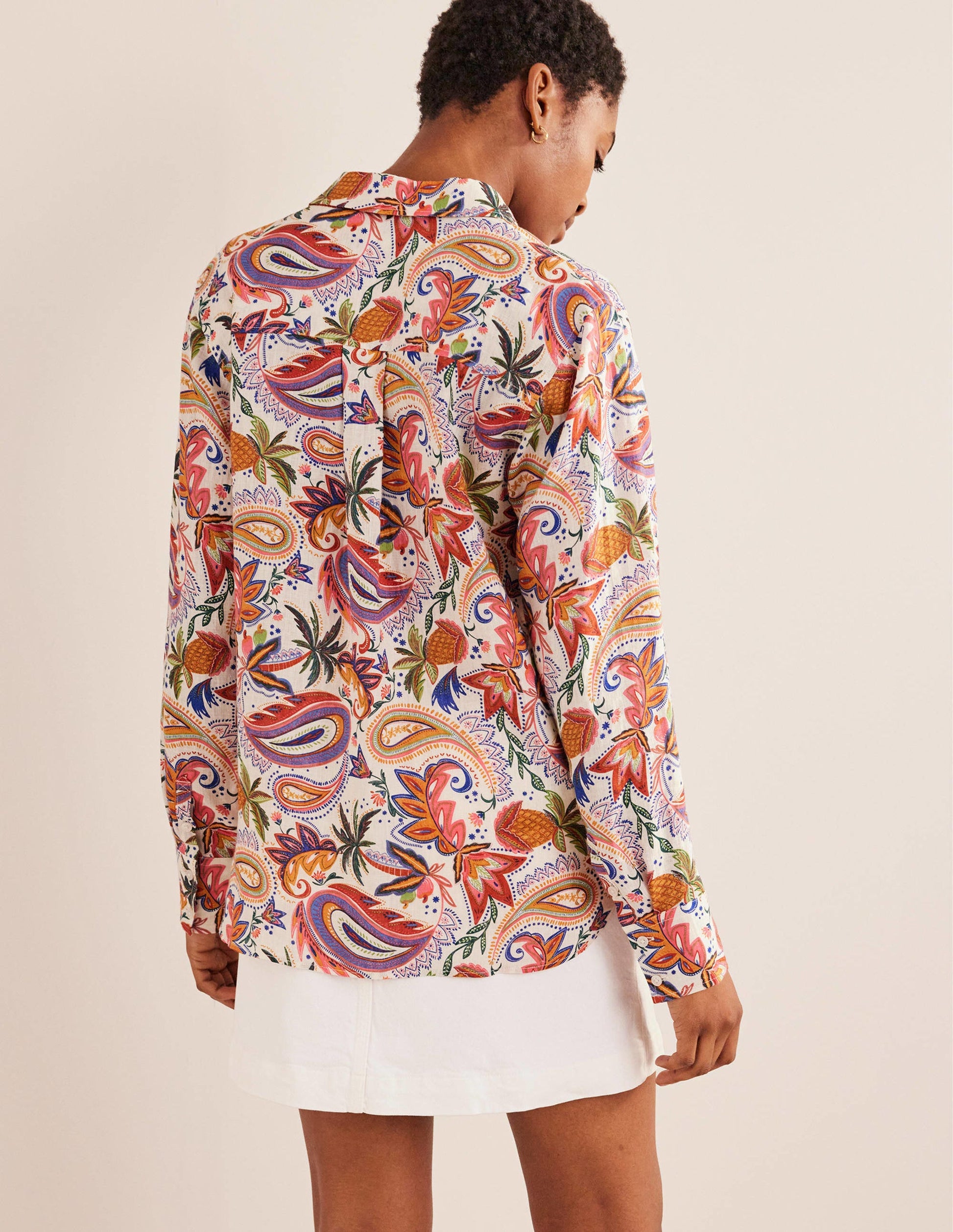 New Linen Shirt-Multi, Paradise Paisley-3