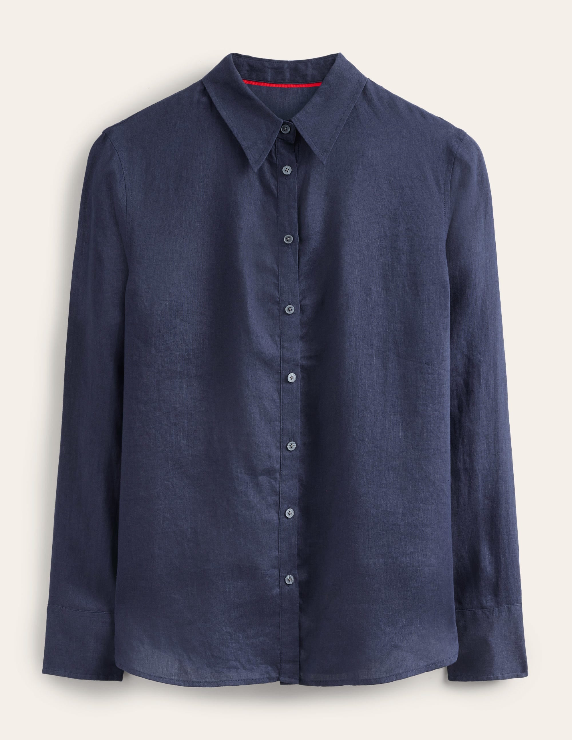 New Linen Shirt-Navy - Image 7