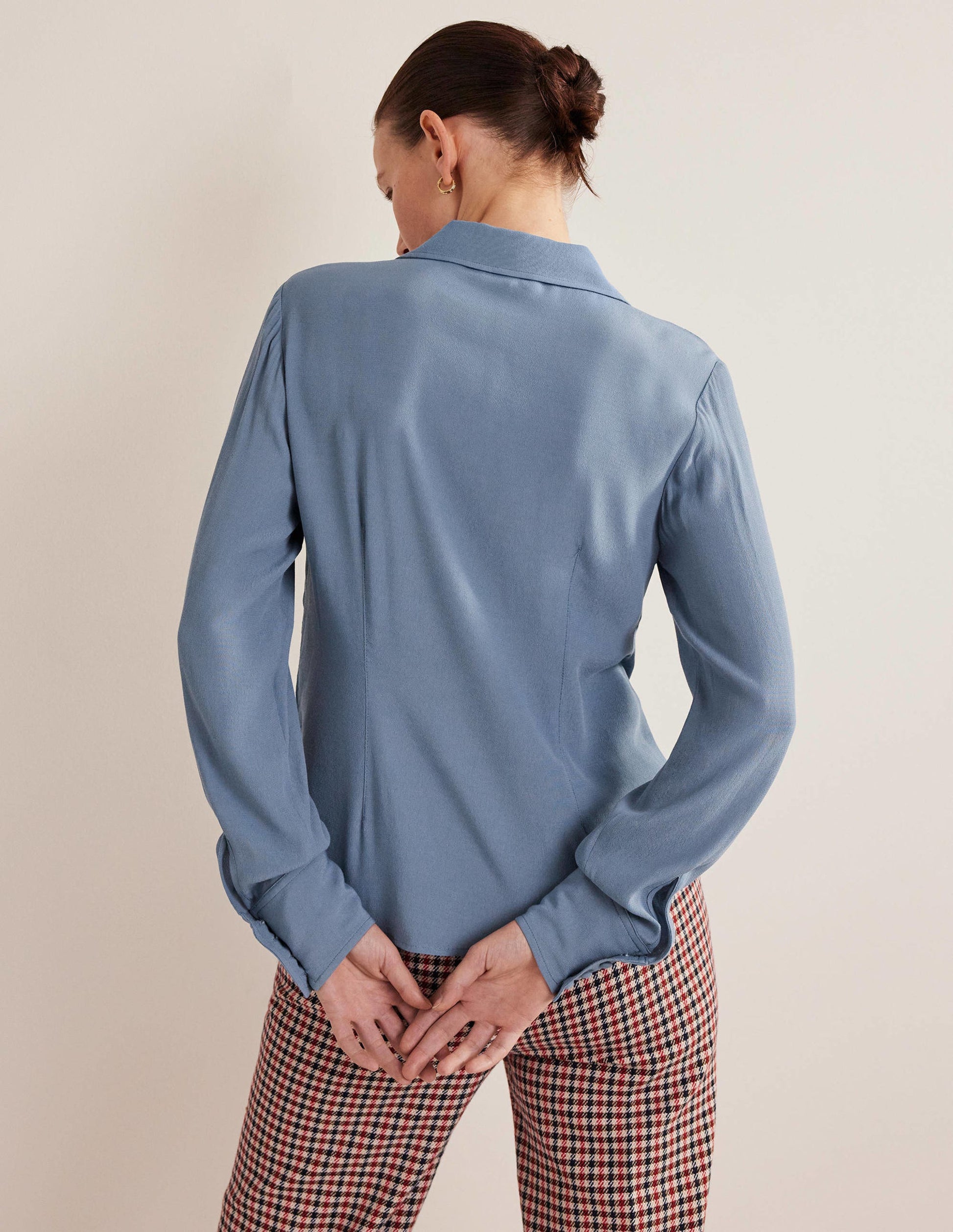 Fitted Workwear Shirt-Captains Blue-3