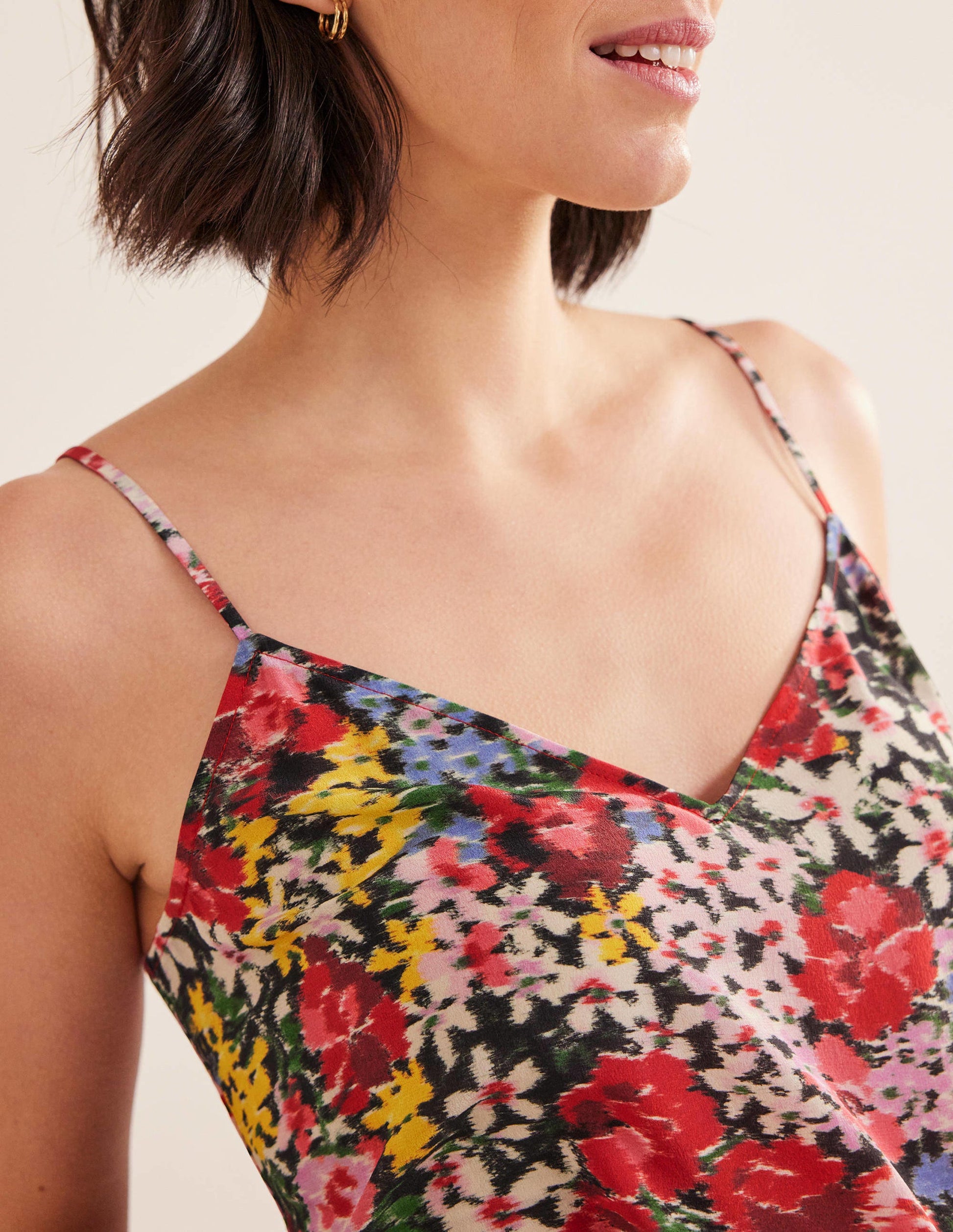 Silk Cami-Multi, Moire Bloom-2