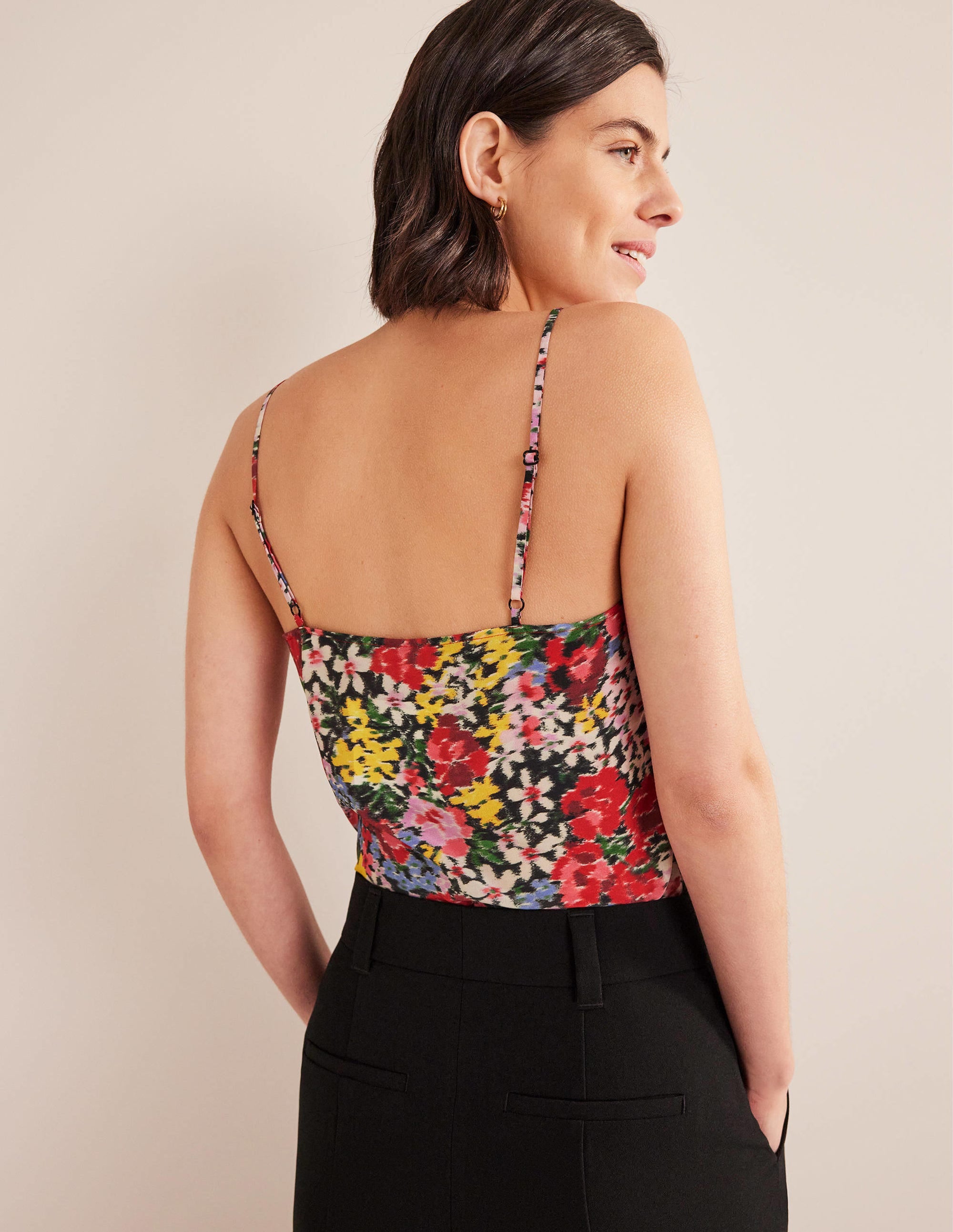 Silk Cami-Multi, Moire Bloom - Image 3