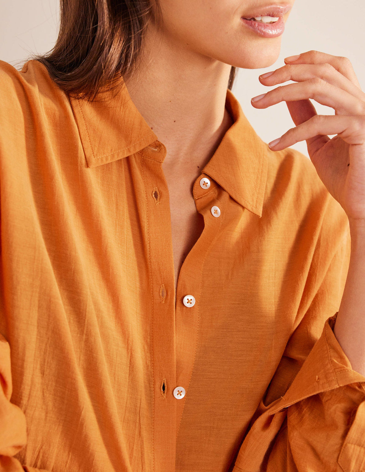 Holiday Longerline Shirt-Harvest Gold - Image 2