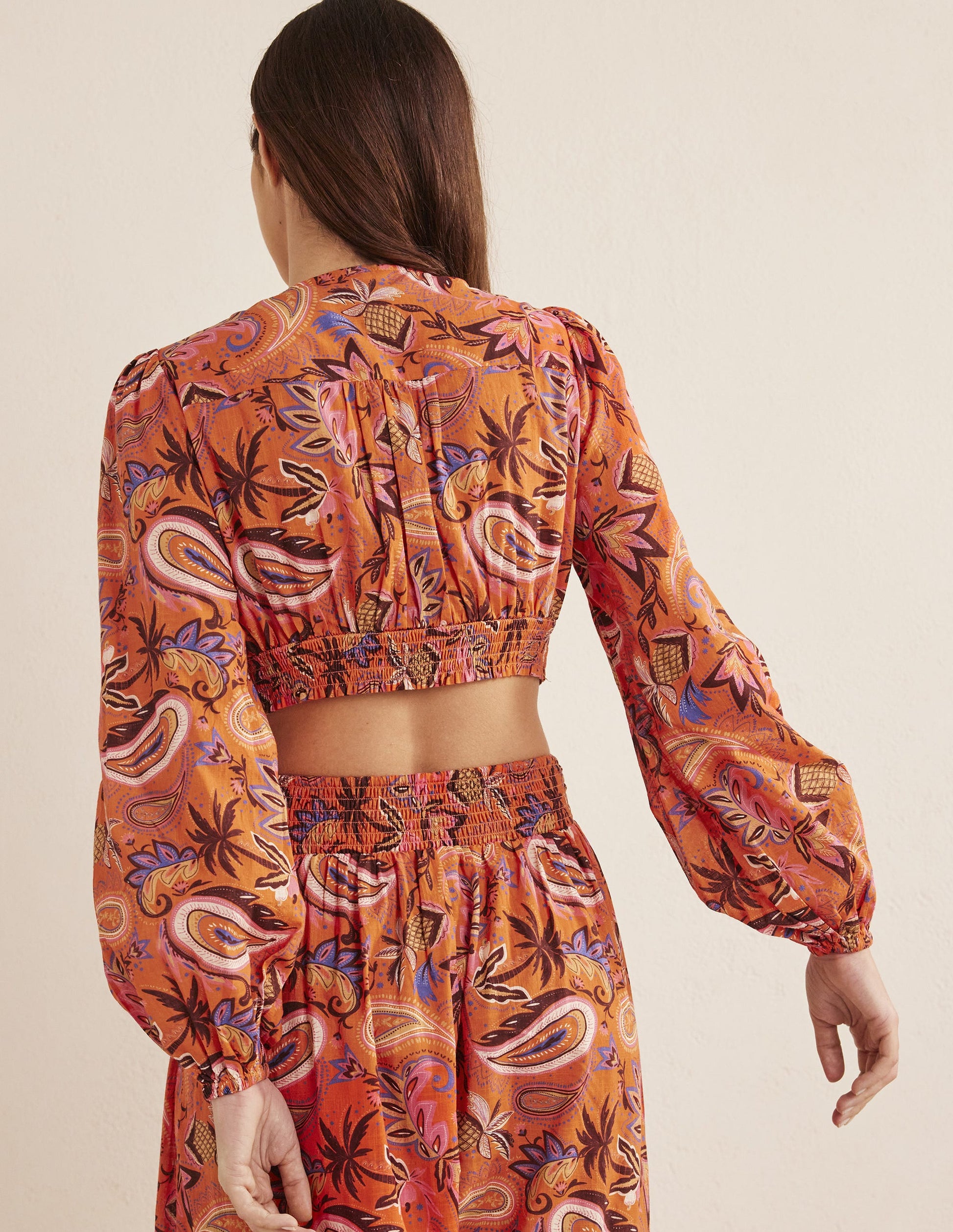 Cropped Low V Top-Deep Sea Coral-3