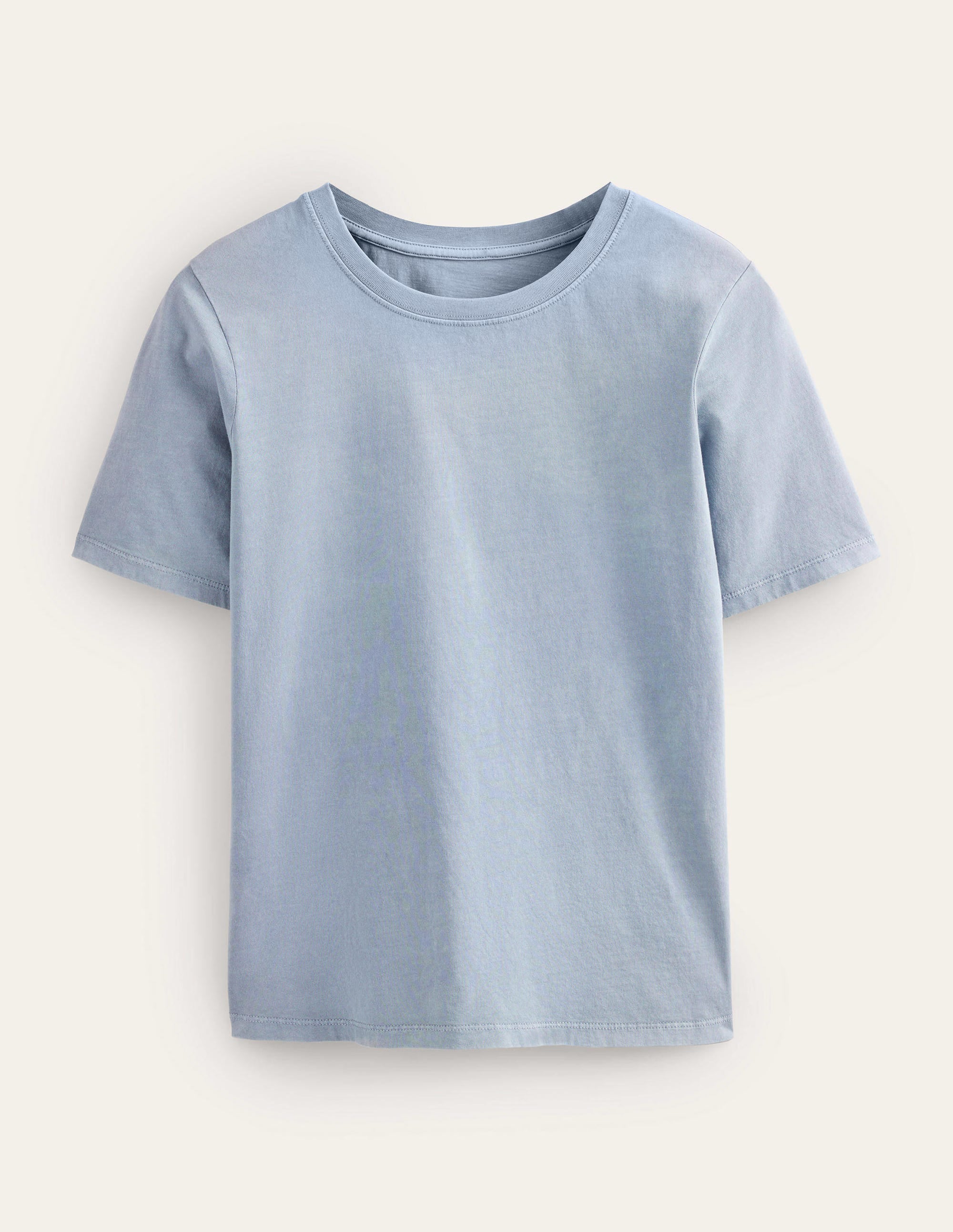 Vegetable Dyed Crew T-Shirt-Blue - Image 5