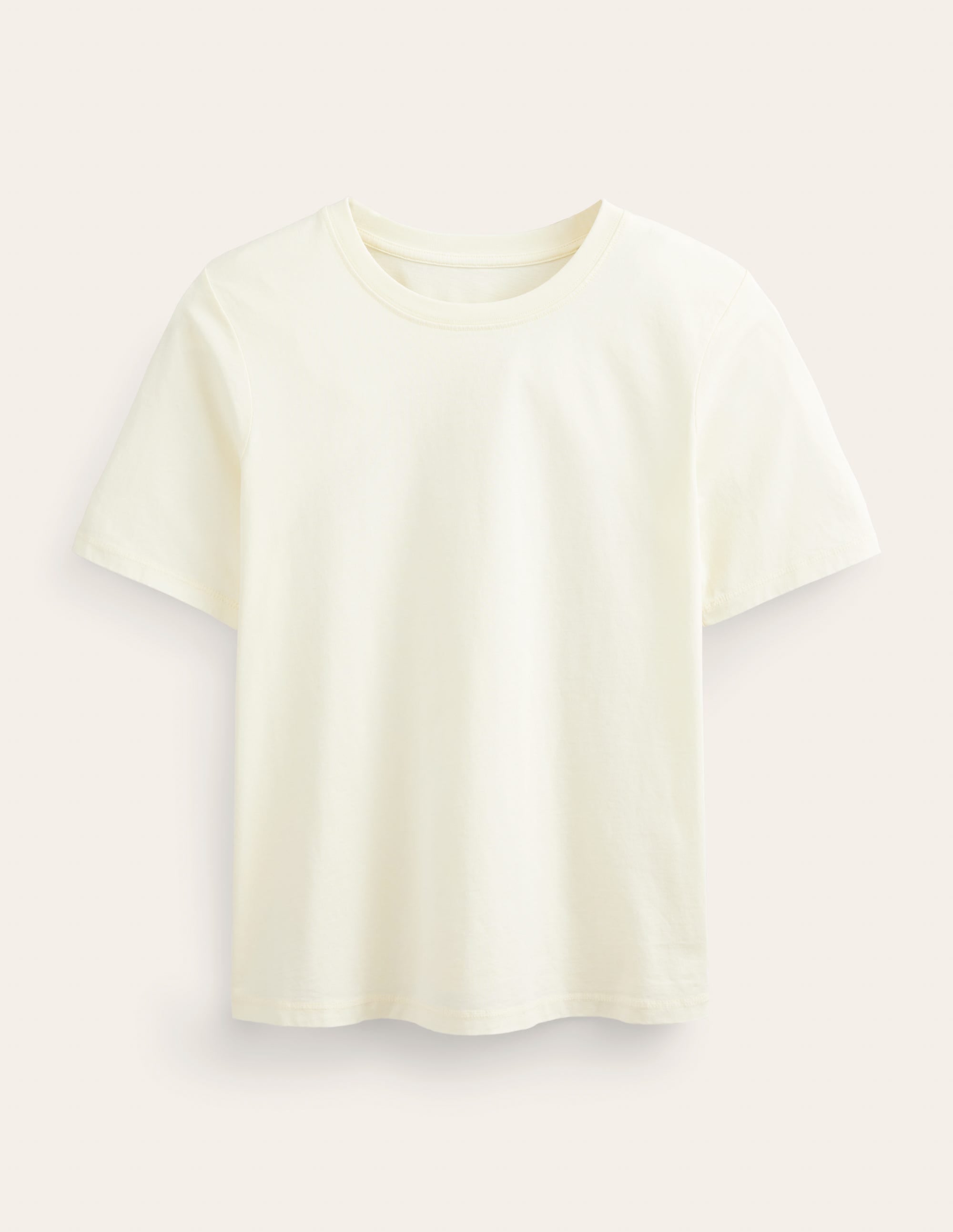 Vegetable Dyed Crew T-Shirt-Pale Yellow - Image 5