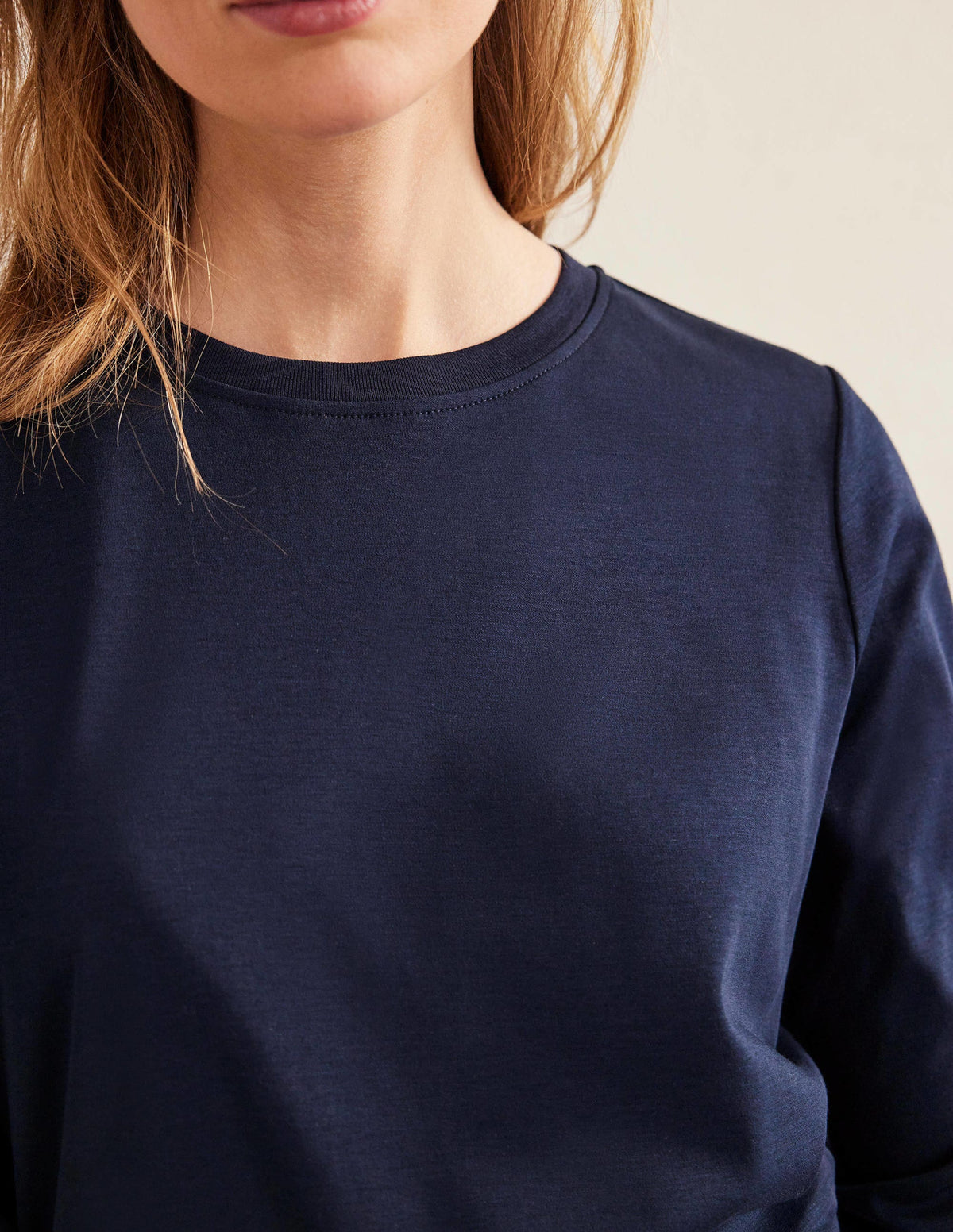 Perfect Long Sleeve T-Shirt-Navy-2