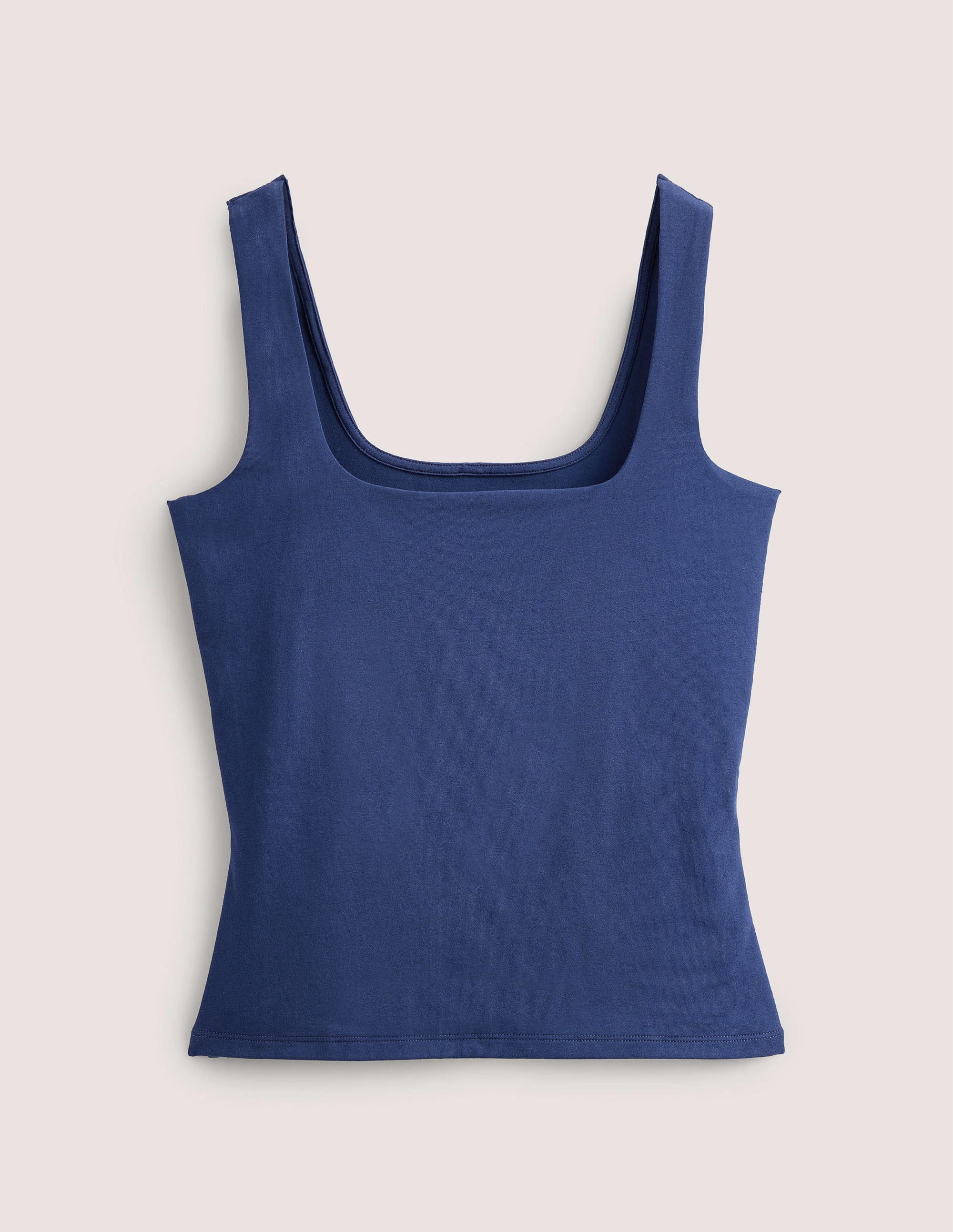 Double Layer Square Neck Tank-Prussian Blue - Image 6