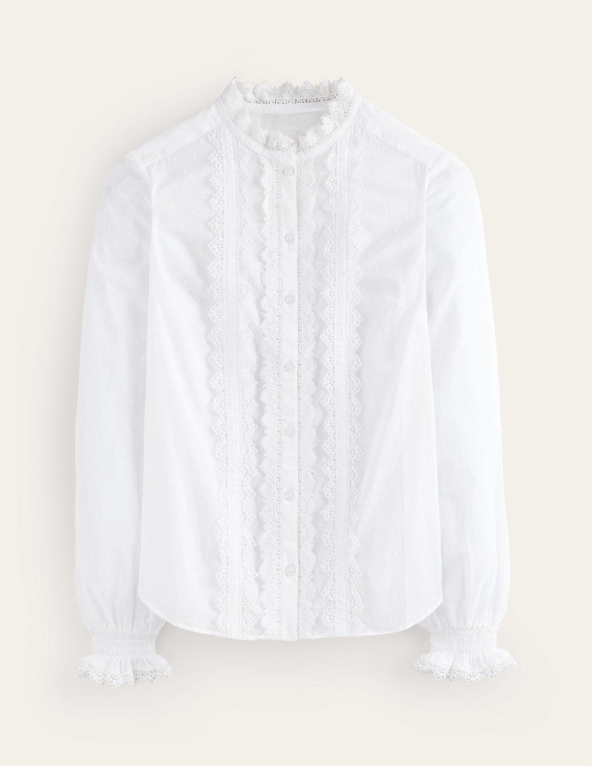 Romantic Textured Top-White-6