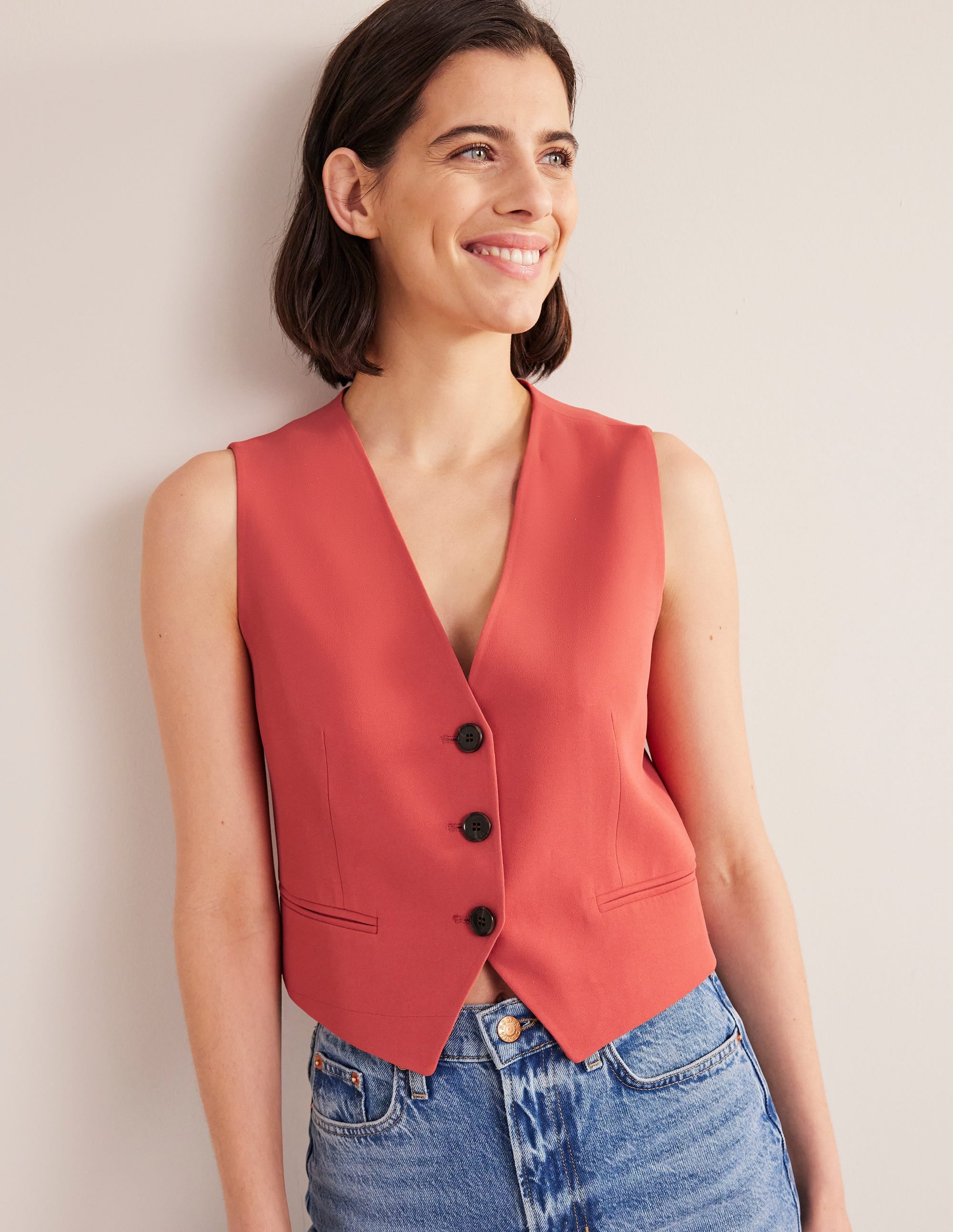 Fluid Tailored Vest-Fox - Image 1