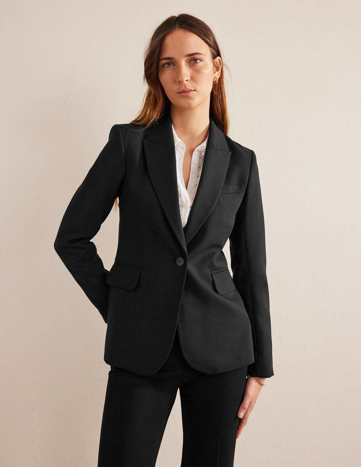 Tailored Suit Blazer-Black - Image 5