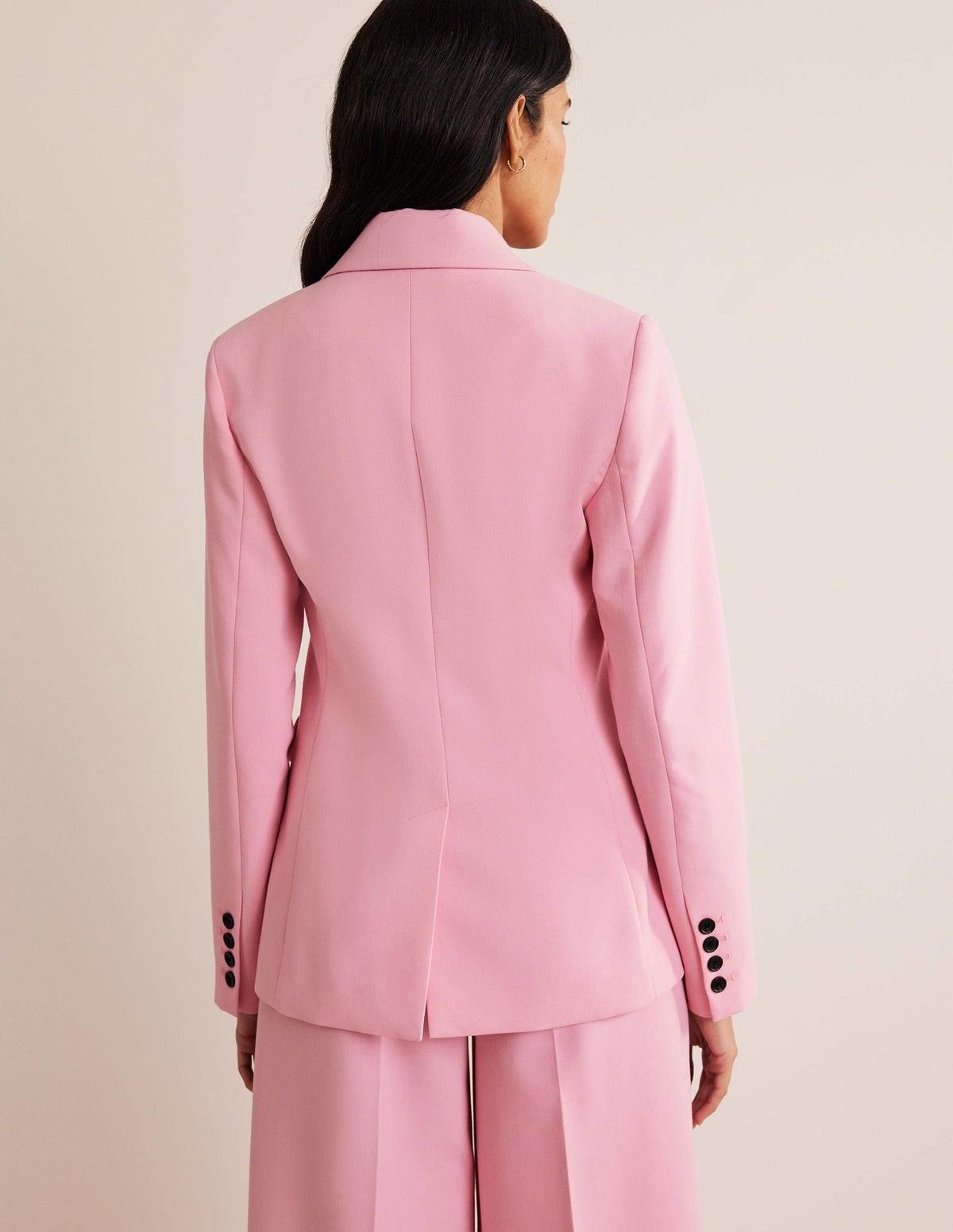 Tailored Suit Blazer-Pink-3