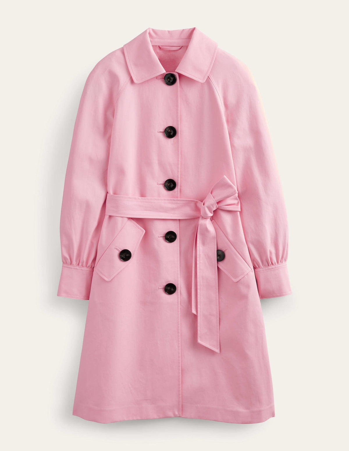Belted Trench Coat-Pink - Image 5