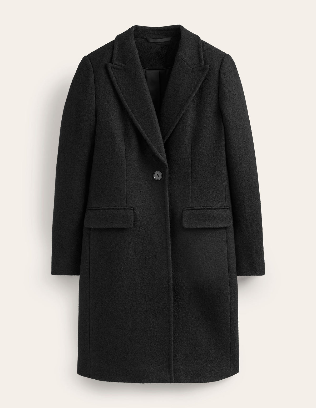 Canterbury Textured Coat-Black - Image 6