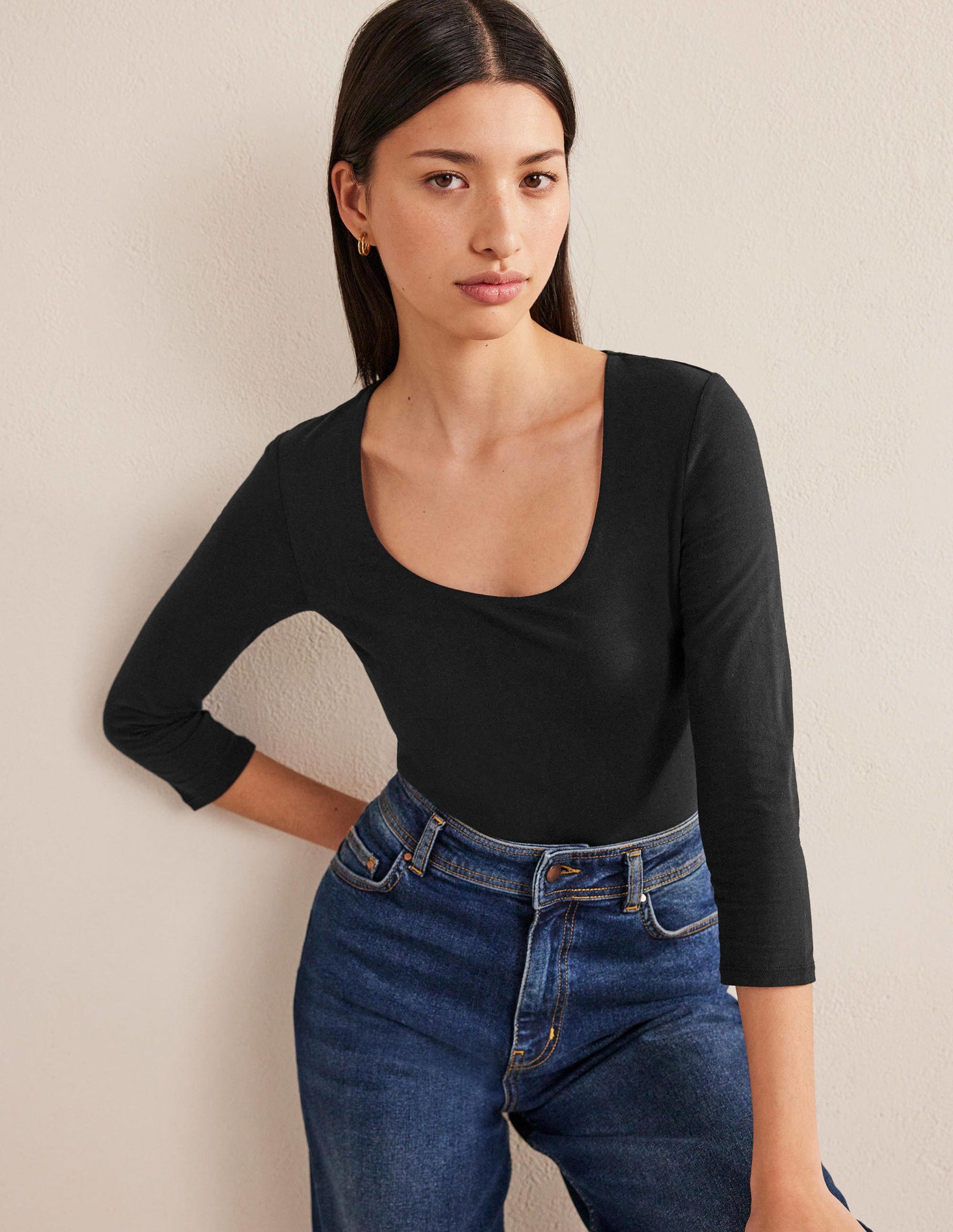Double Layer Front Top-Black-1