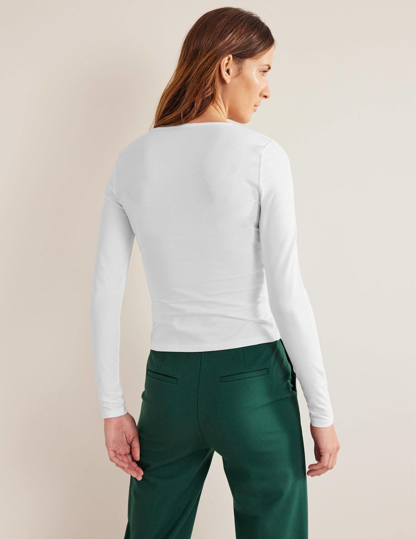 Double Layer Front Top-White