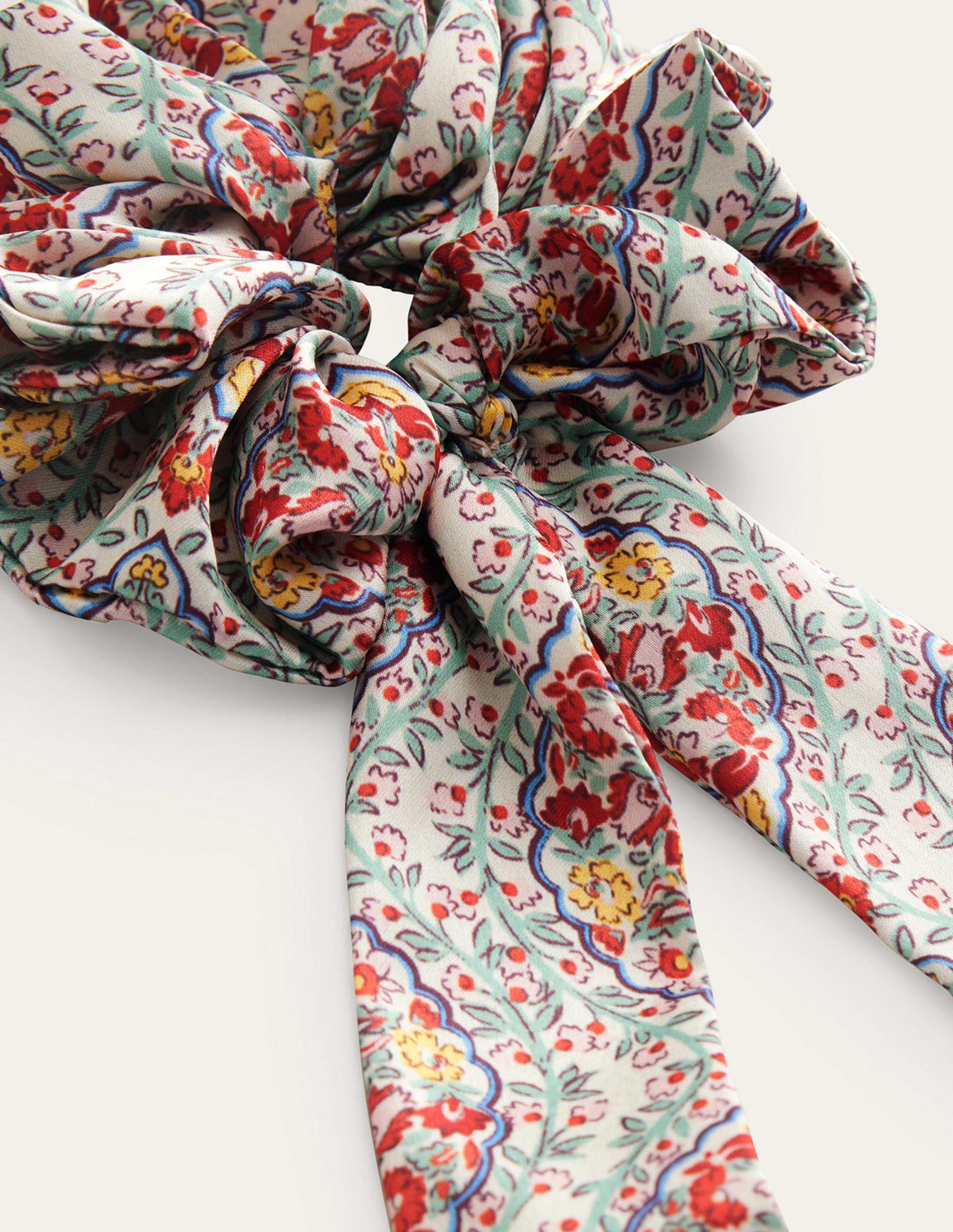Scarf Hair Scrunchie-Multi Vine, Terrace - Image 3
