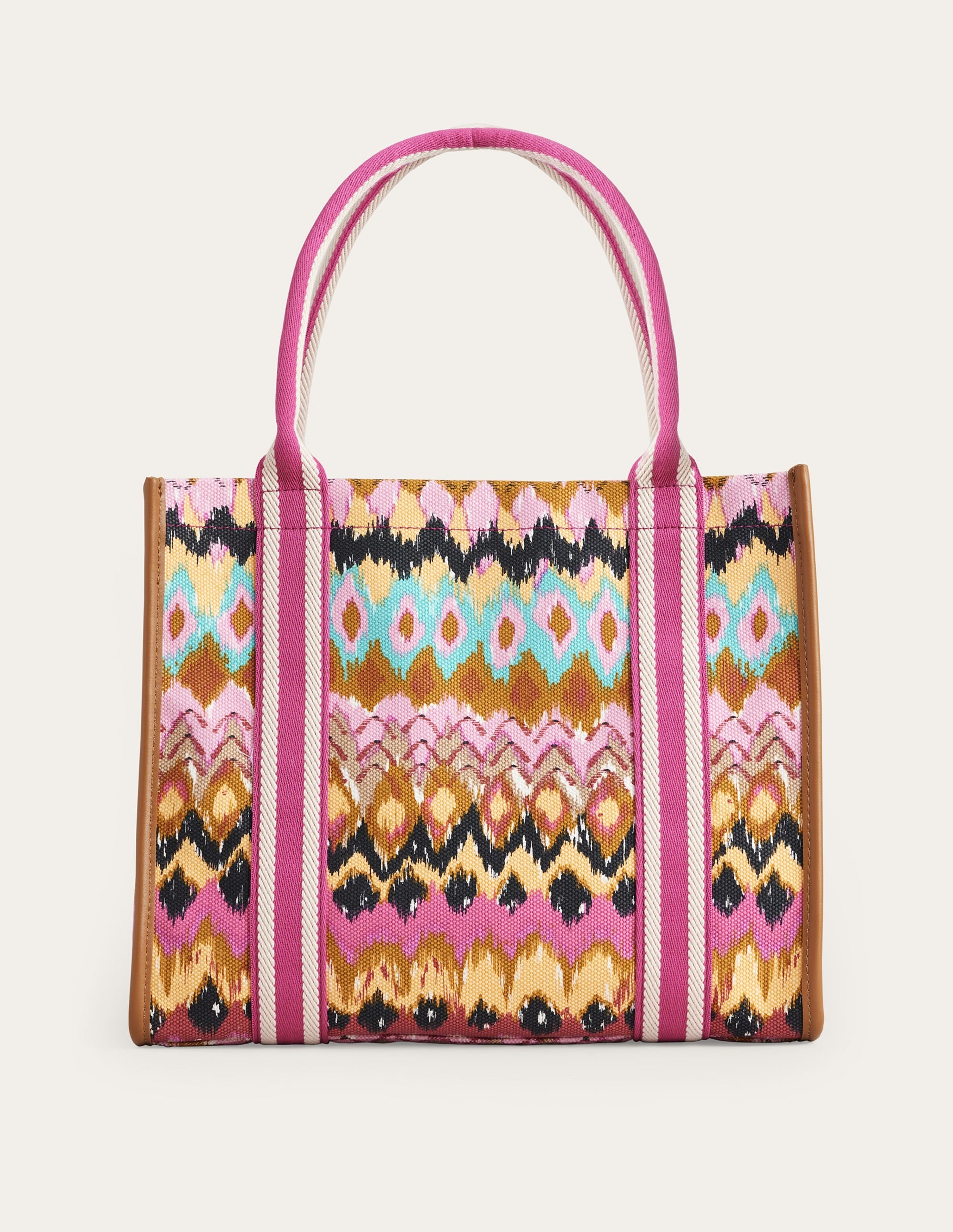 Tilda Canvas Tote Bag-Multi, Ikat - Image 1