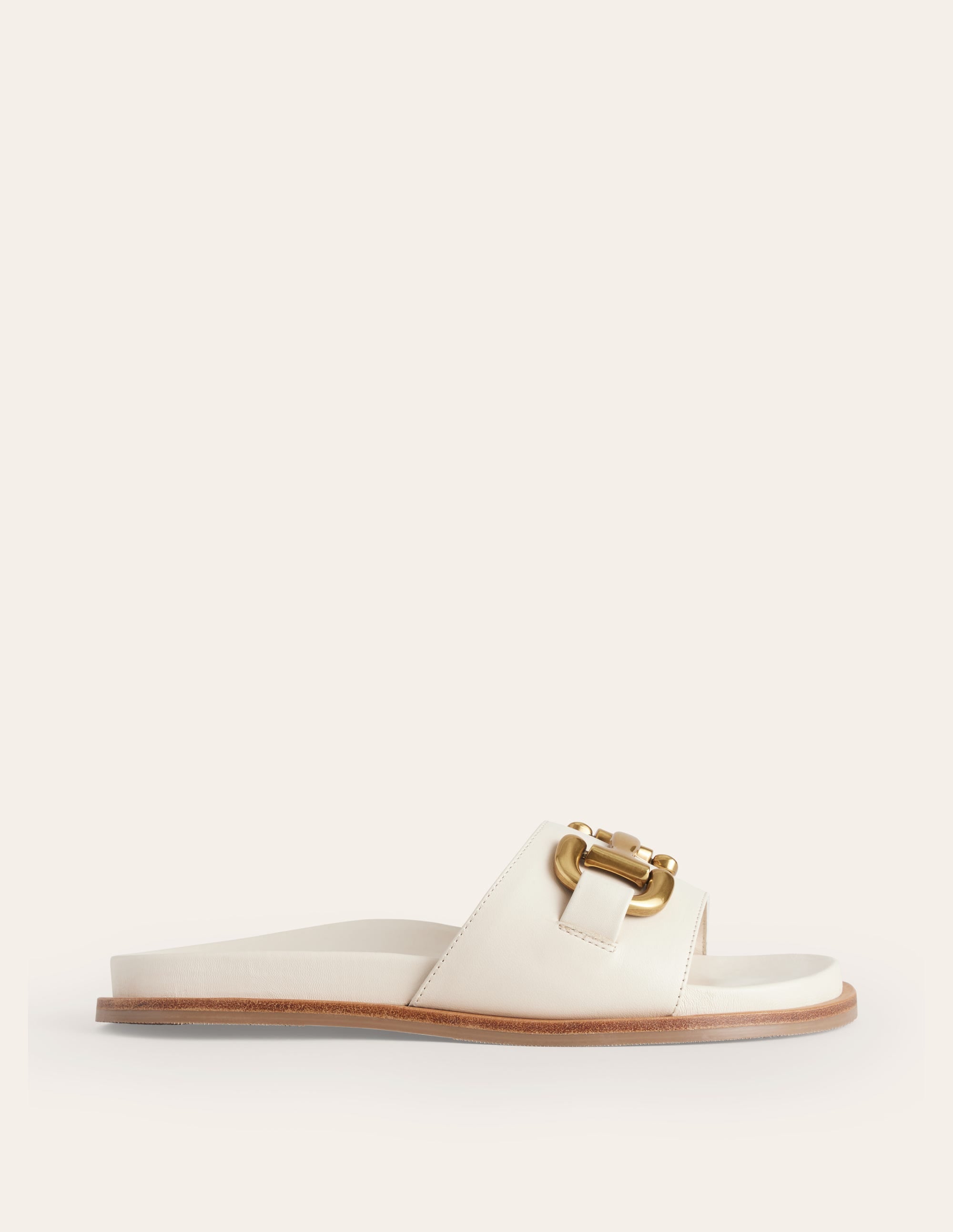 Iris Snaffle Slider Sandals-Ecru - Image 2
