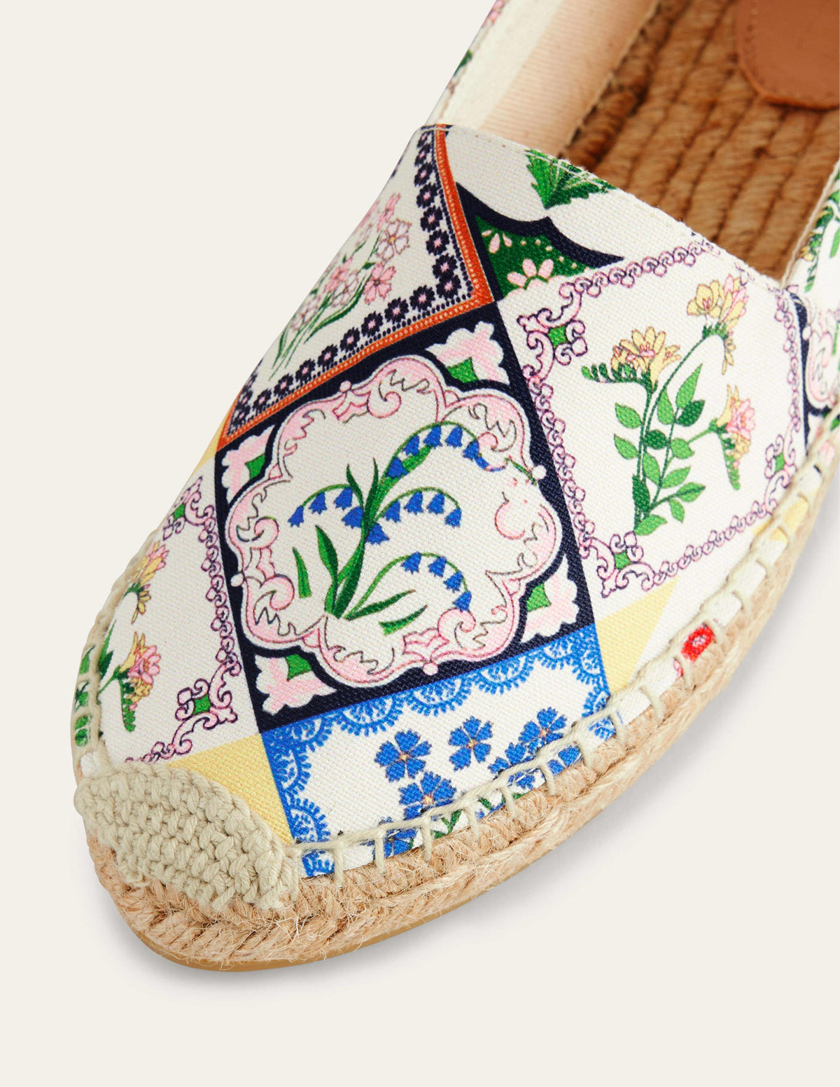 Classic Flat Espadrilles-Ivory, Wild Bluebell-3
