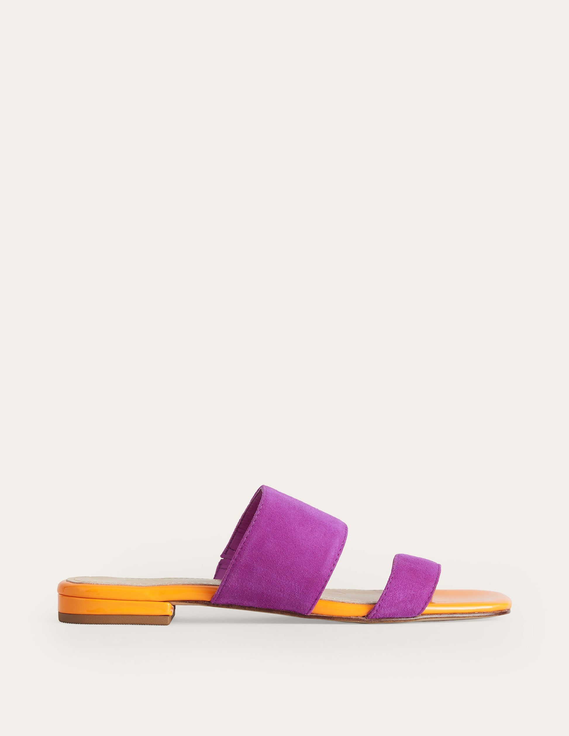 Two Strap Sandals-Rose Violet Suede-1