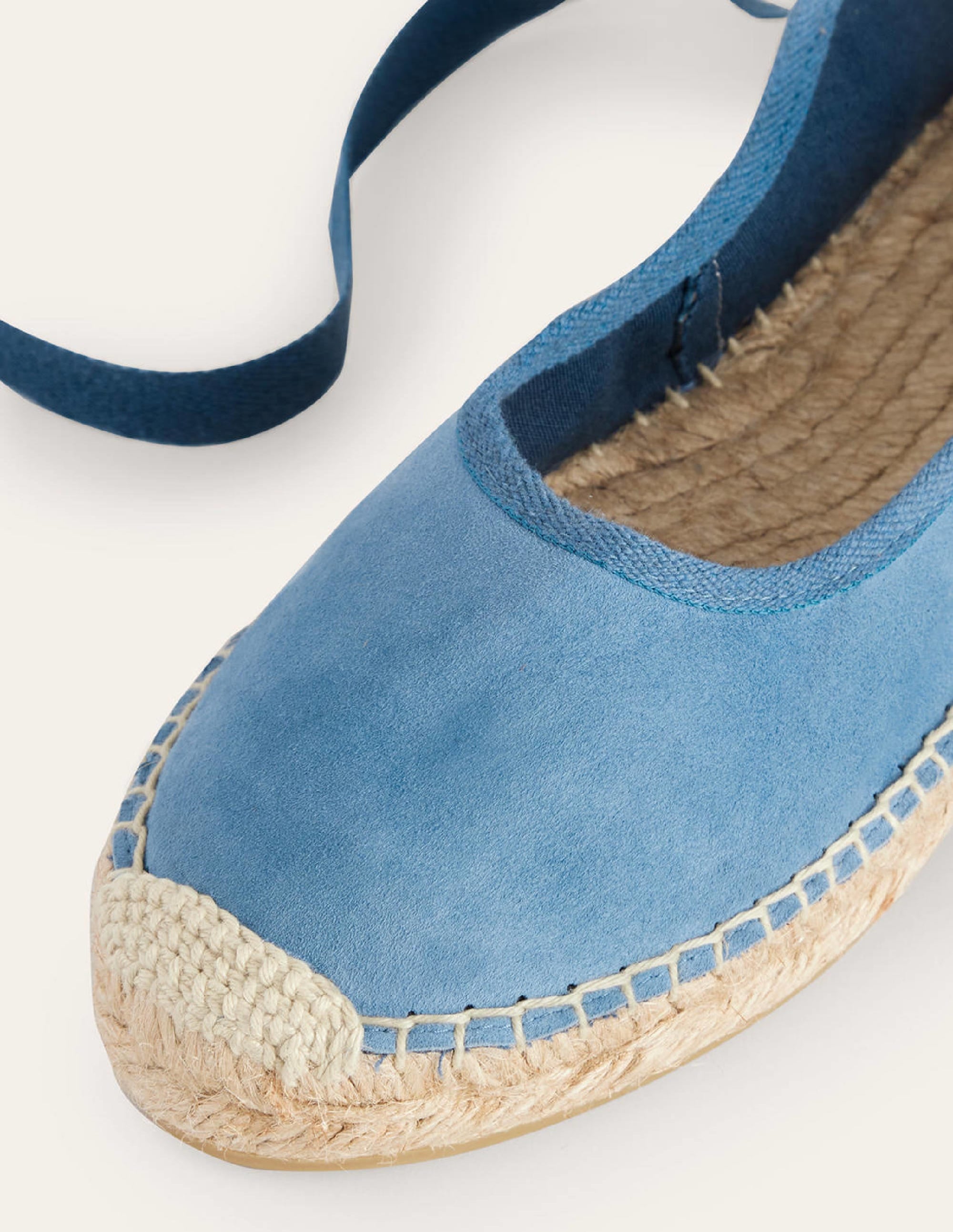 Ankle Tie Espadrilles-Corporal Blue - Image 4
